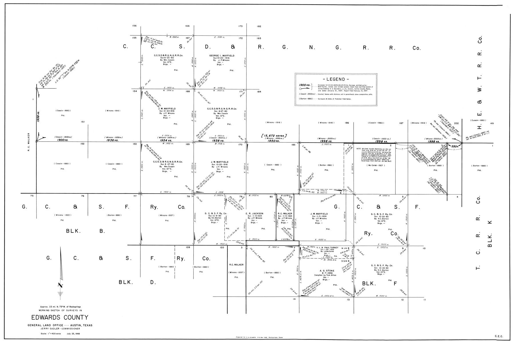 68968, Edwards County Working Sketch 92, General Map Collection