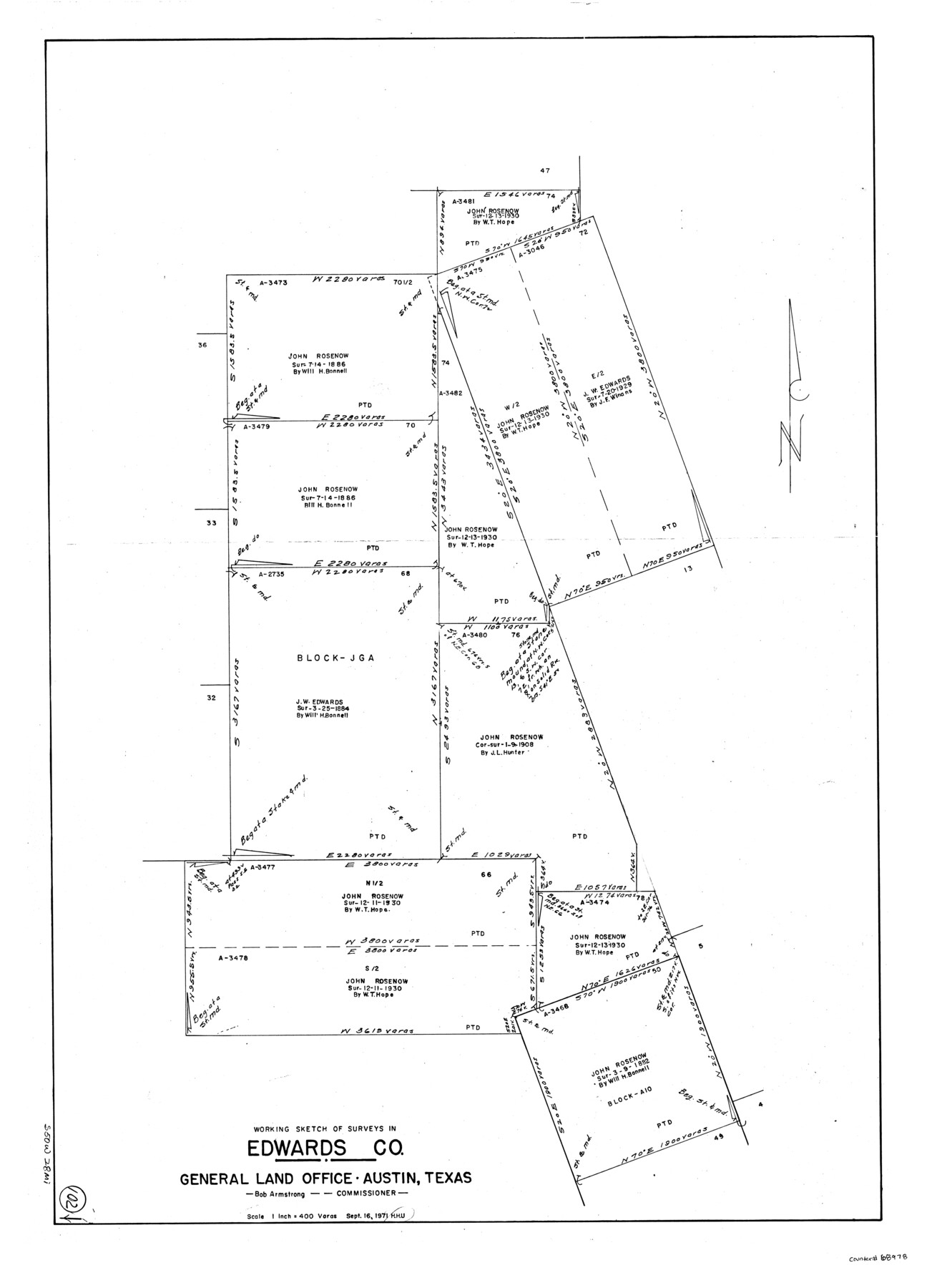 68978, Edwards County Working Sketch 102, General Map Collection