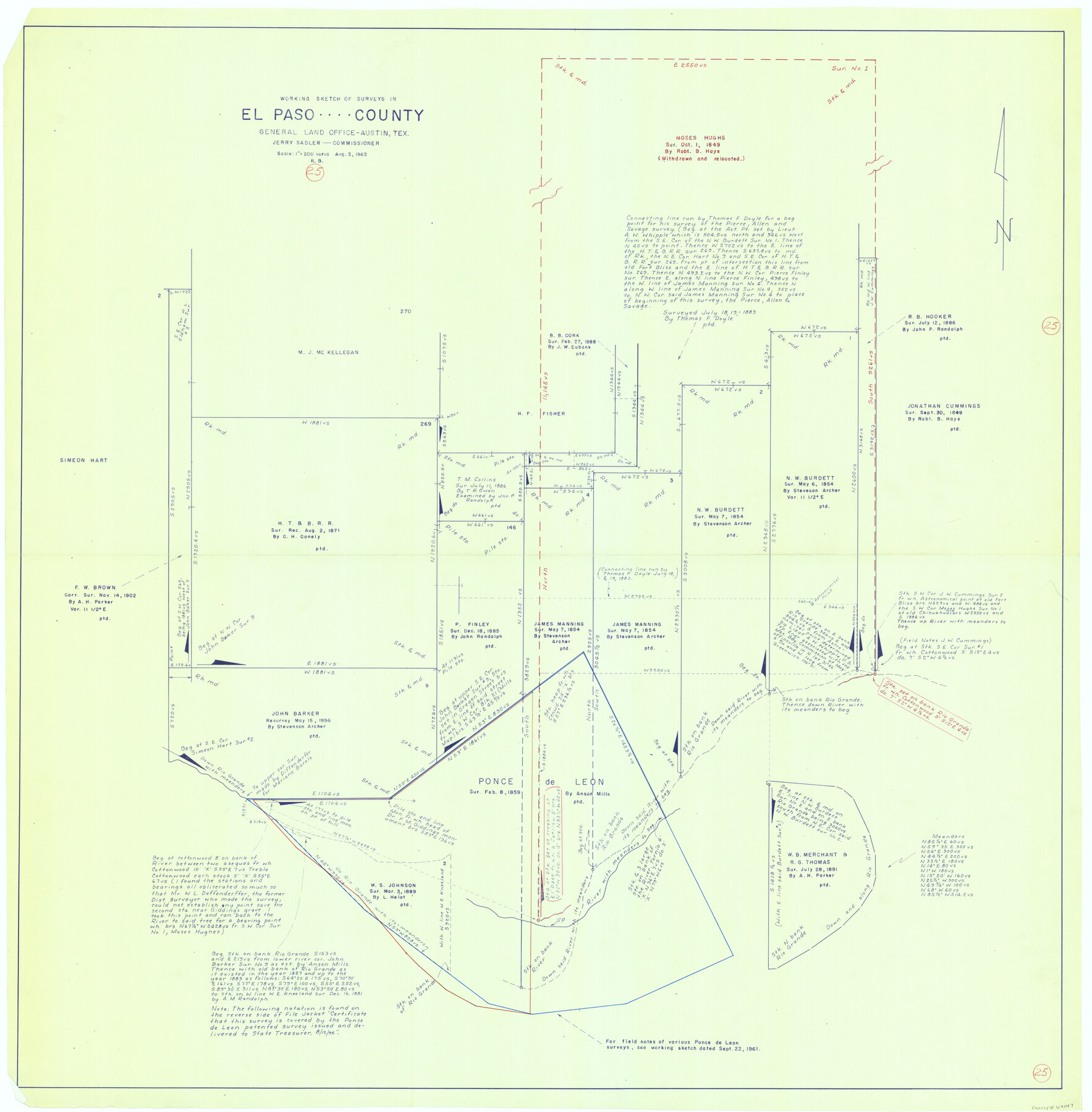 69047, El Paso County Working Sketch 25, General Map Collection