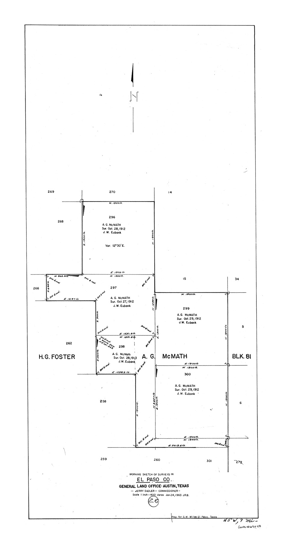 69048, El Paso County Working Sketch 26, General Map Collection