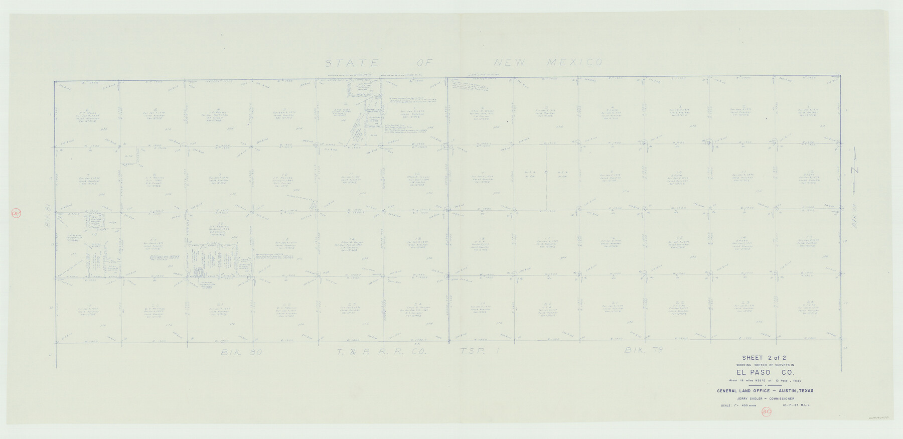 69052, El Paso County Working Sketch 30, General Map Collection