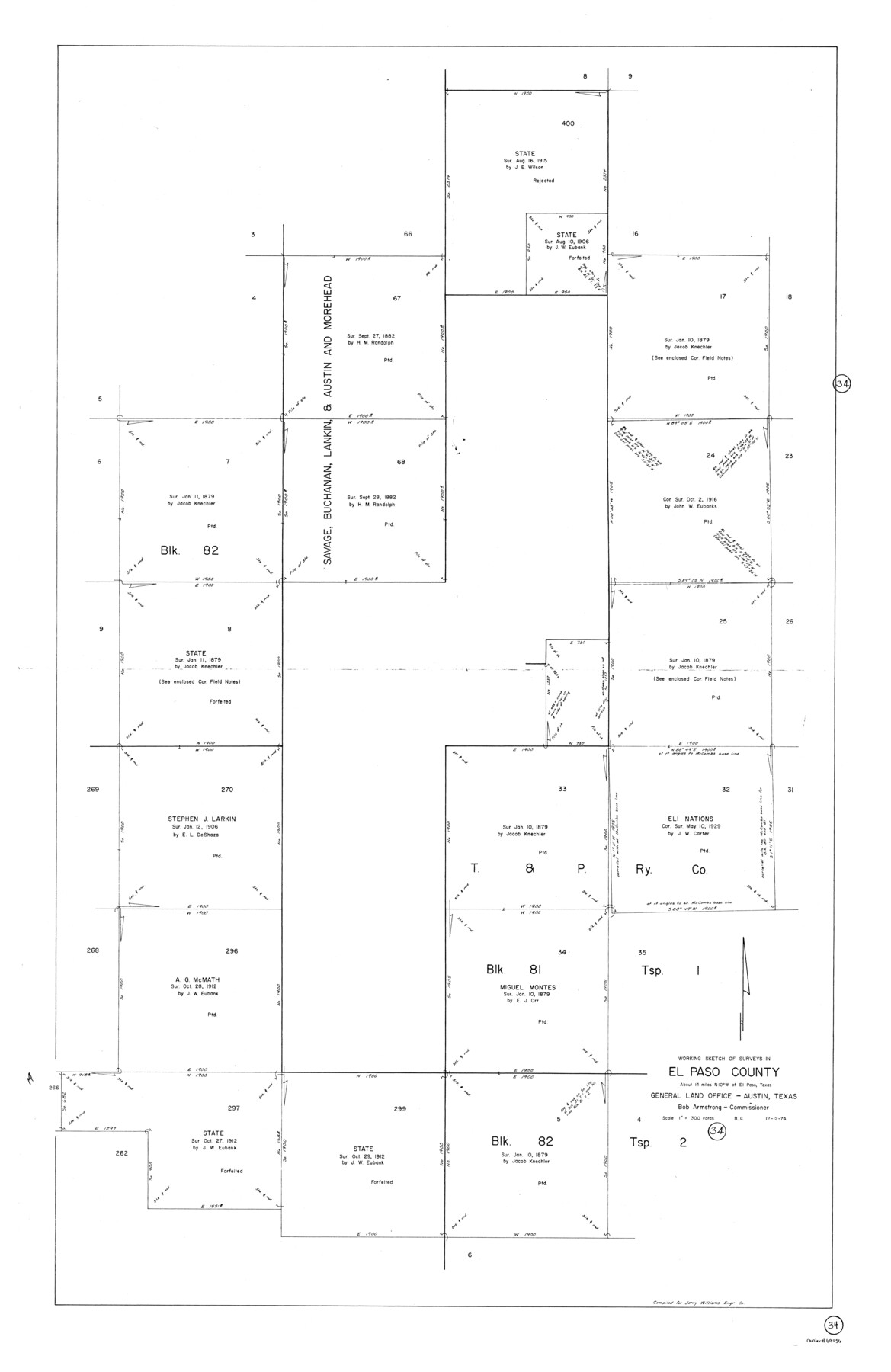 69056, El Paso County Working Sketch 34, General Map Collection