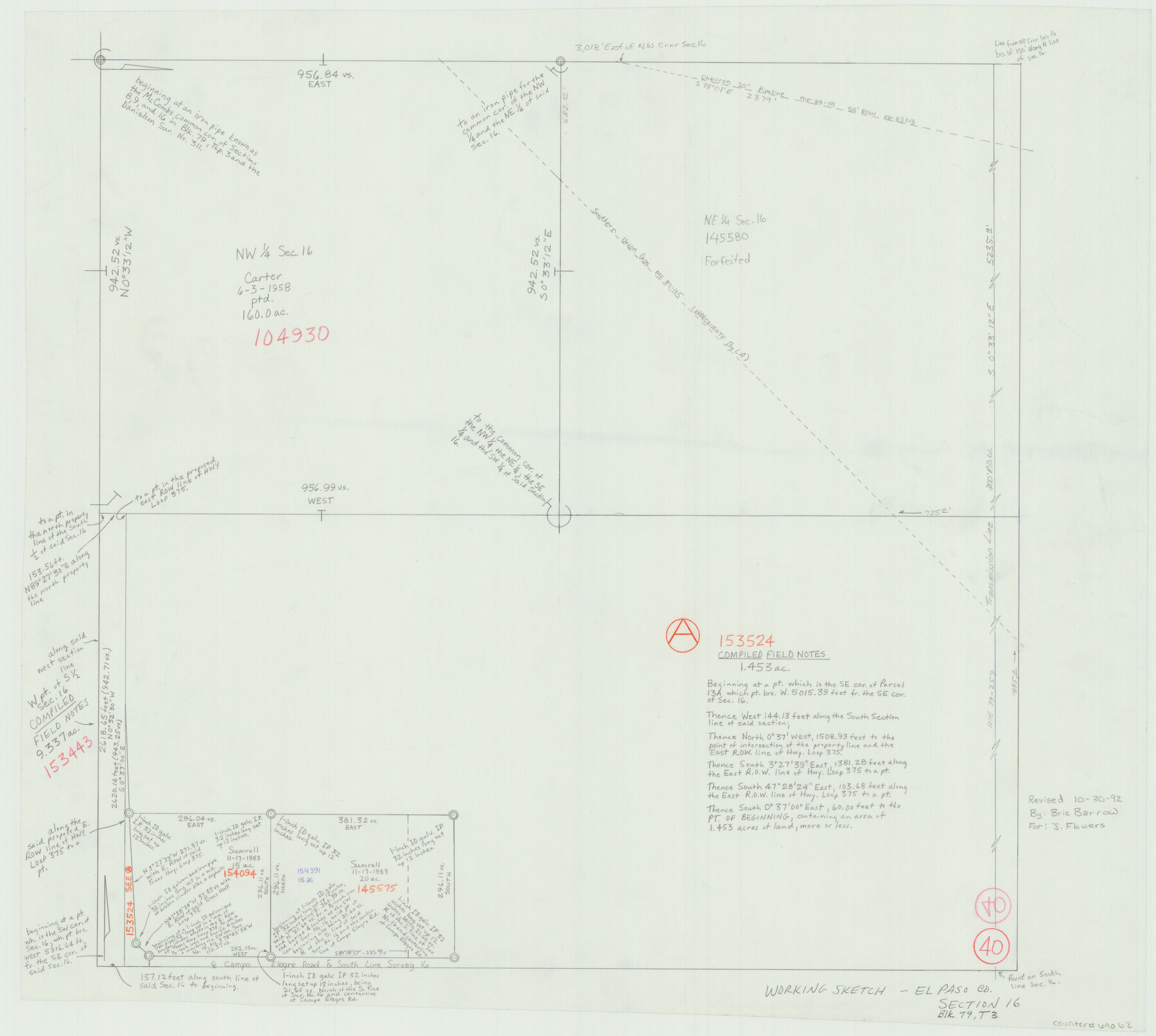 69062, El Paso County Working Sketch 40, General Map Collection