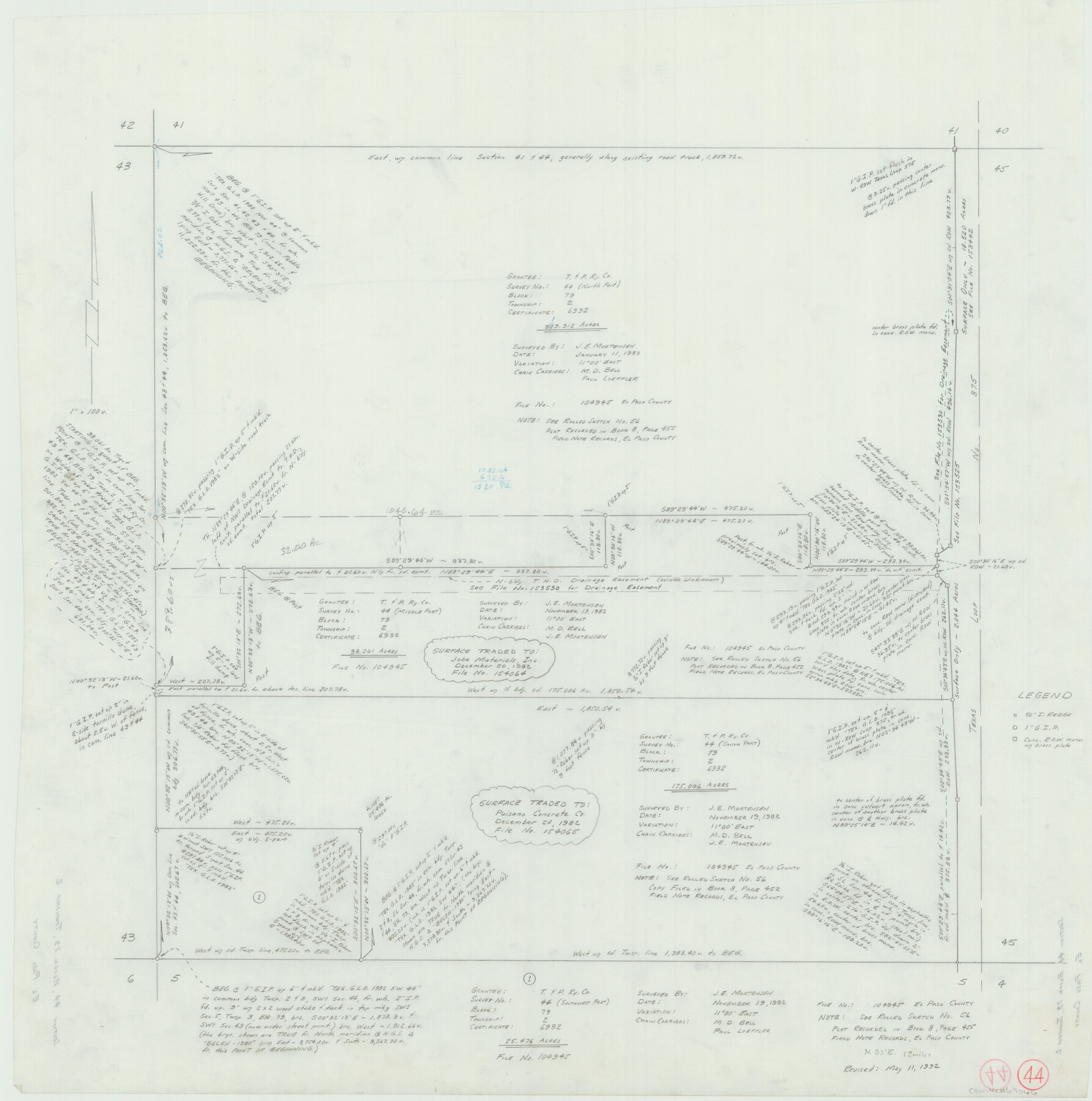 69066, El Paso County Working Sketch 44, General Map Collection