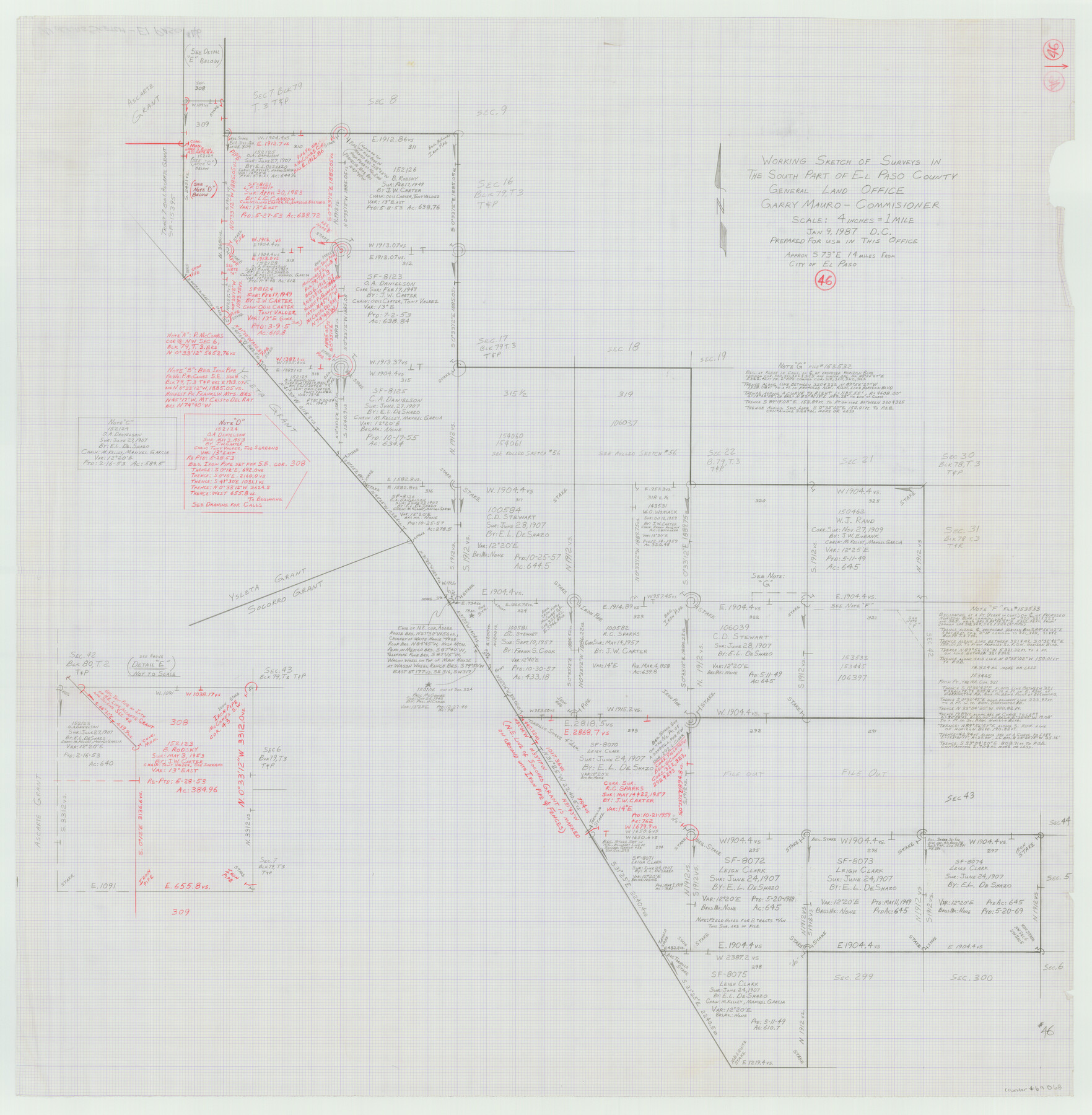 69068, El Paso County Working Sketch 46, General Map Collection