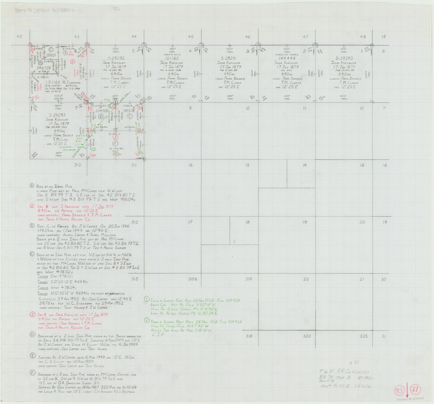 69069, El Paso County Working Sketch 47, General Map Collection