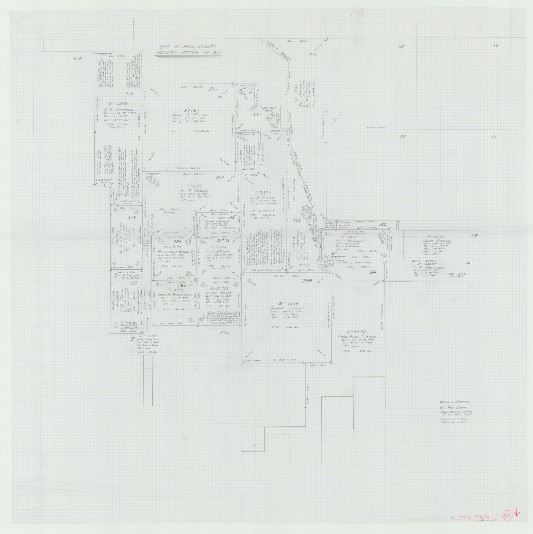 69079, El Paso County Working Sketch 57, General Map Collection