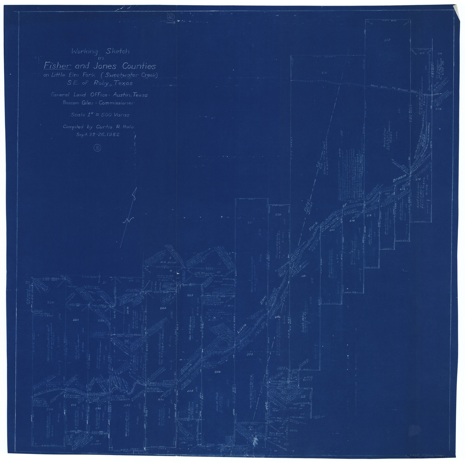 69144, Fisher County Working Sketch 10, General Map Collection