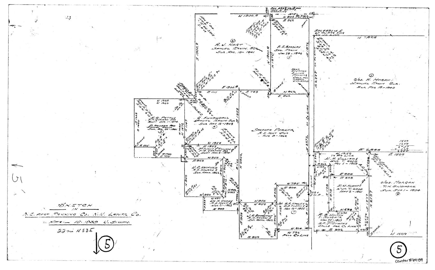 69159, Fannin County Working Sketch 5, General Map Collection