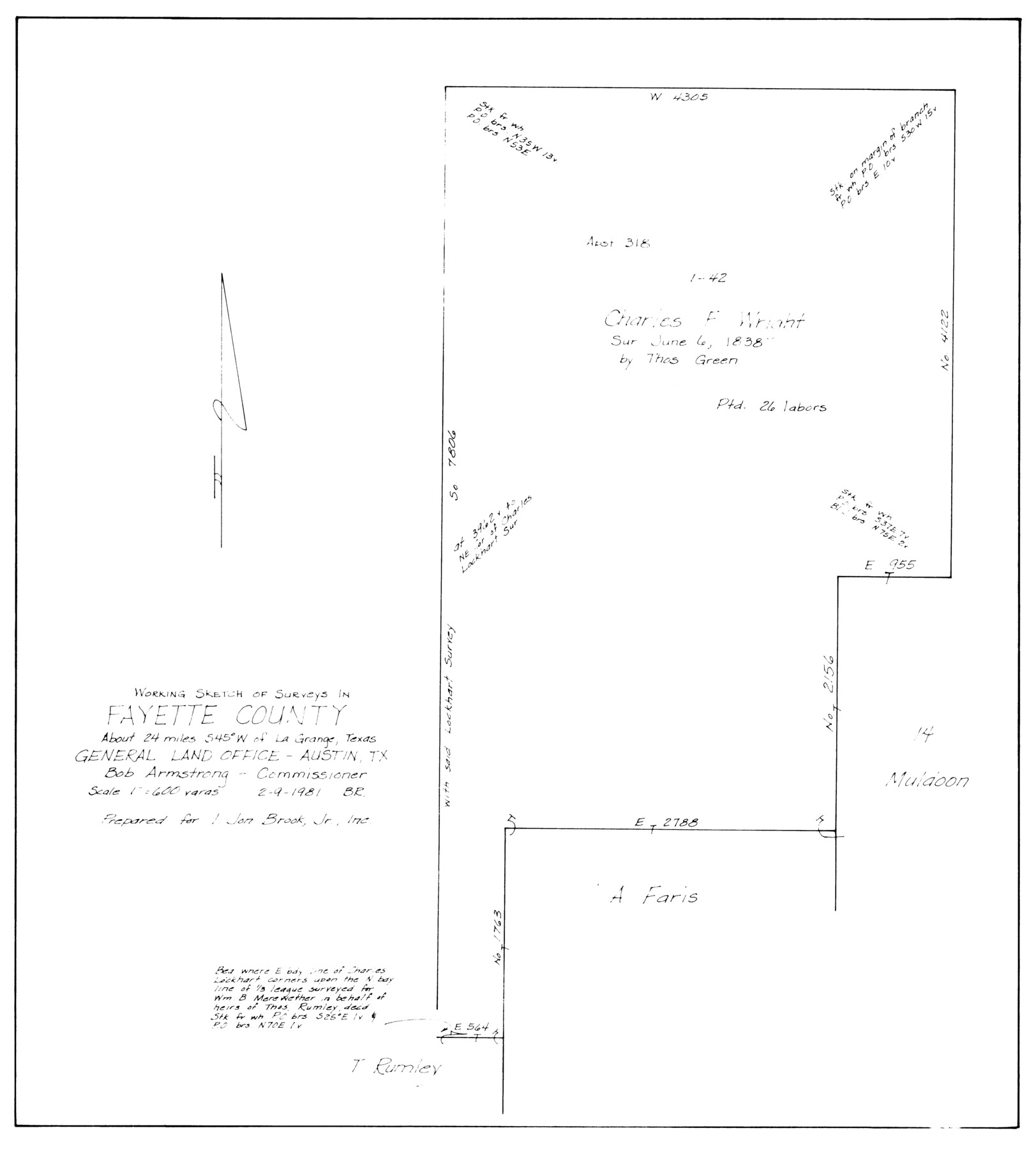 69169, Fayette County Working Sketch 5, General Map Collection