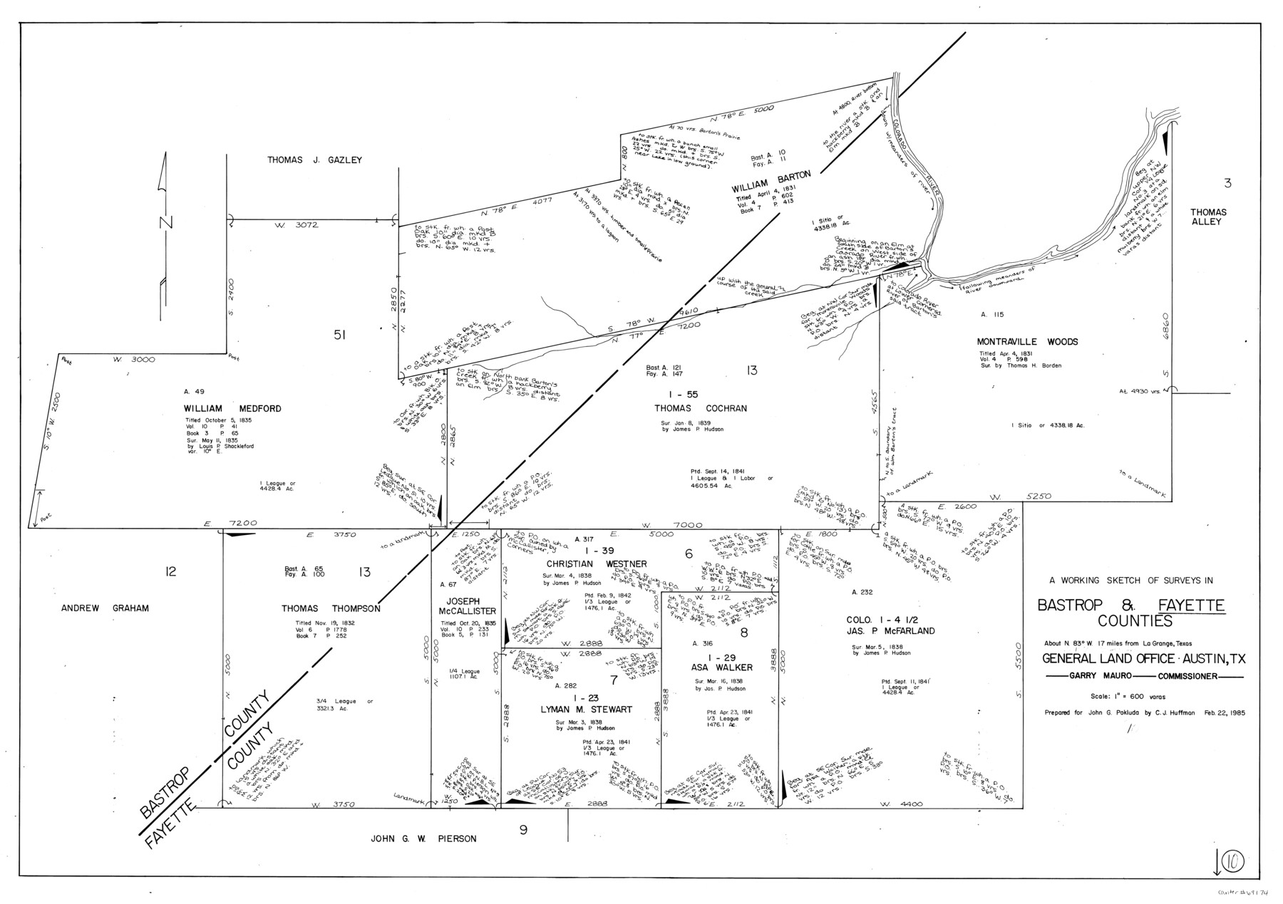 69174, Fayette County Working Sketch 10, General Map Collection