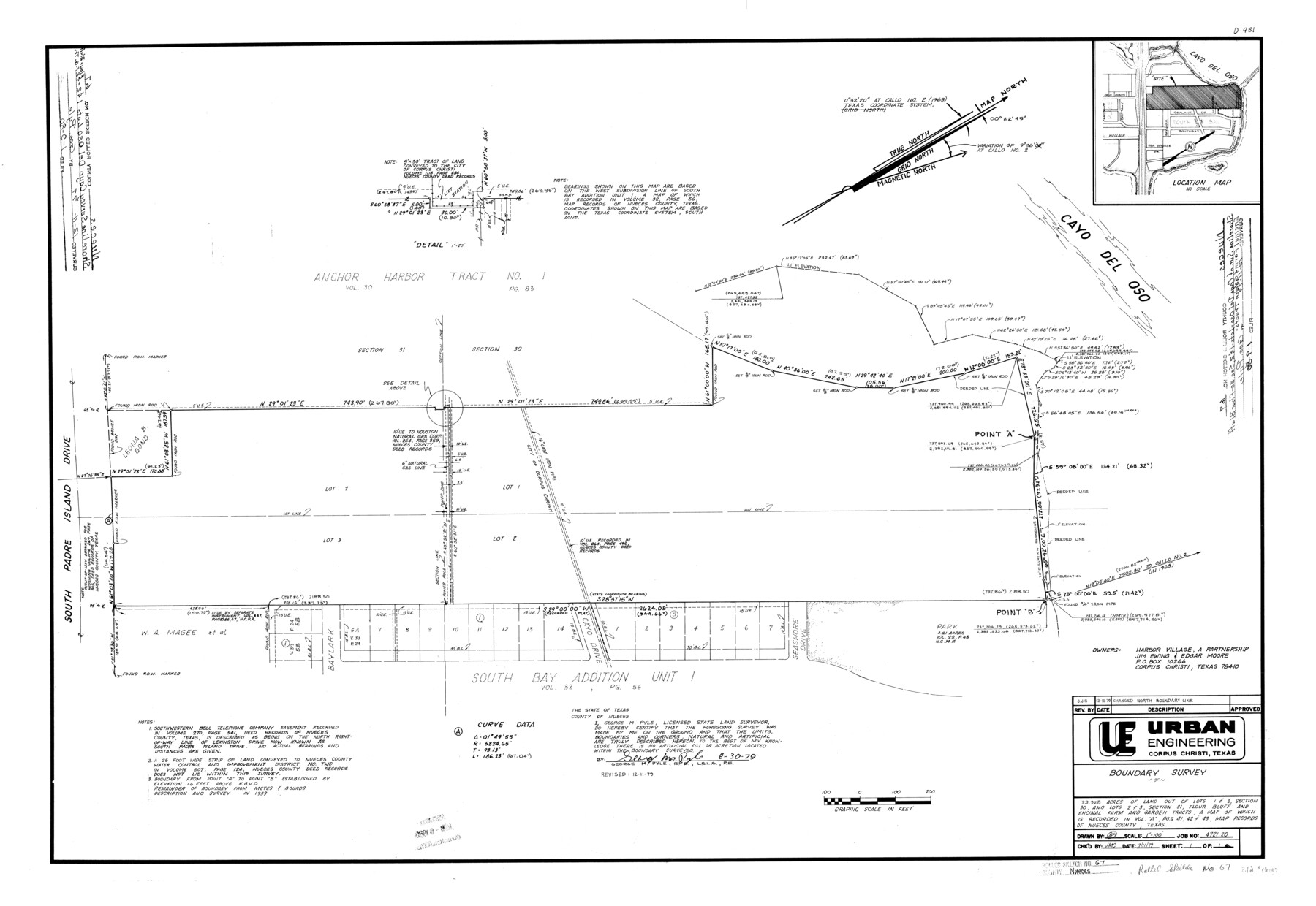 6918, Nueces County Rolled Sketch 67, General Map Collection