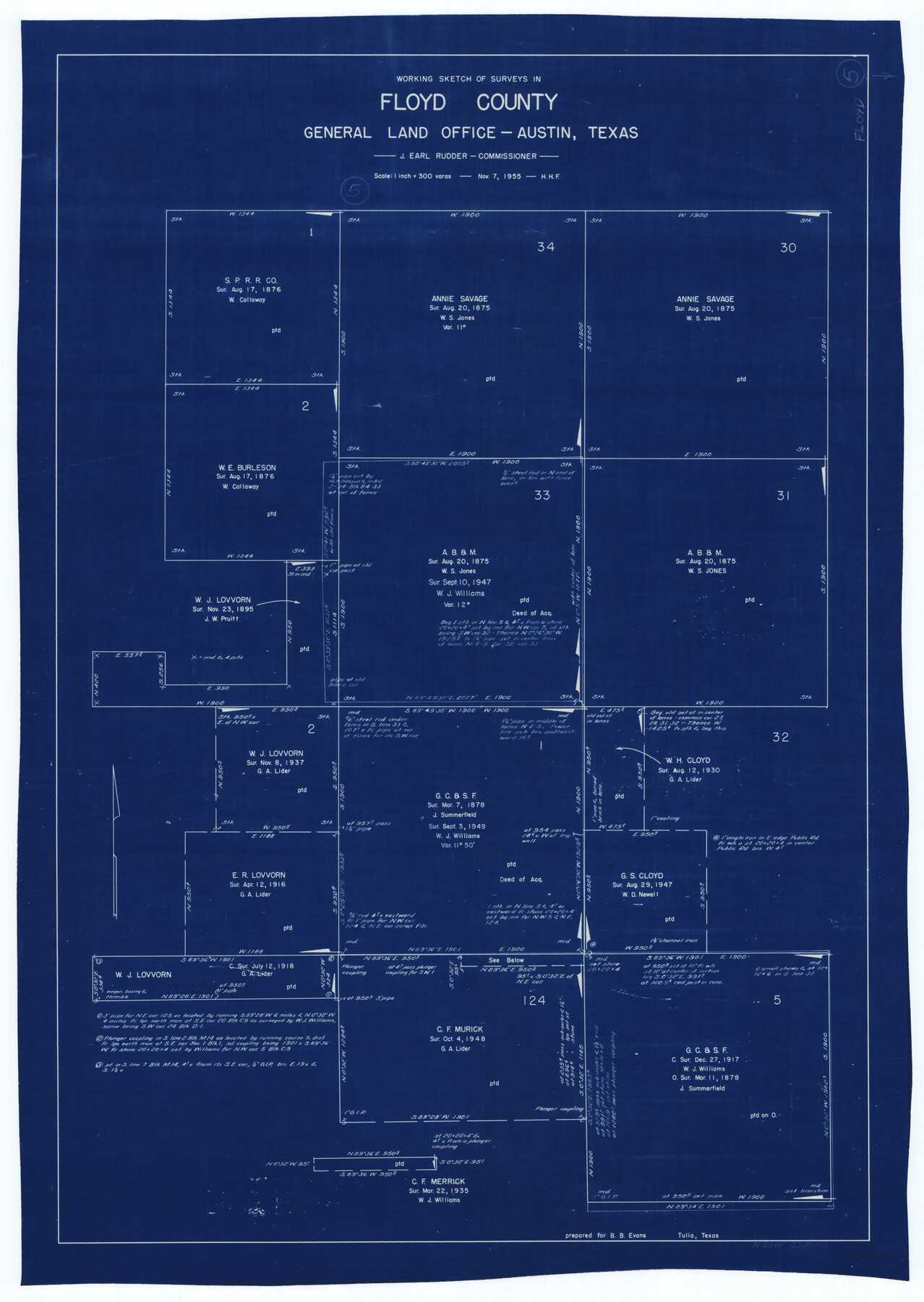 69184, Floyd County Working Sketch 5, General Map Collection