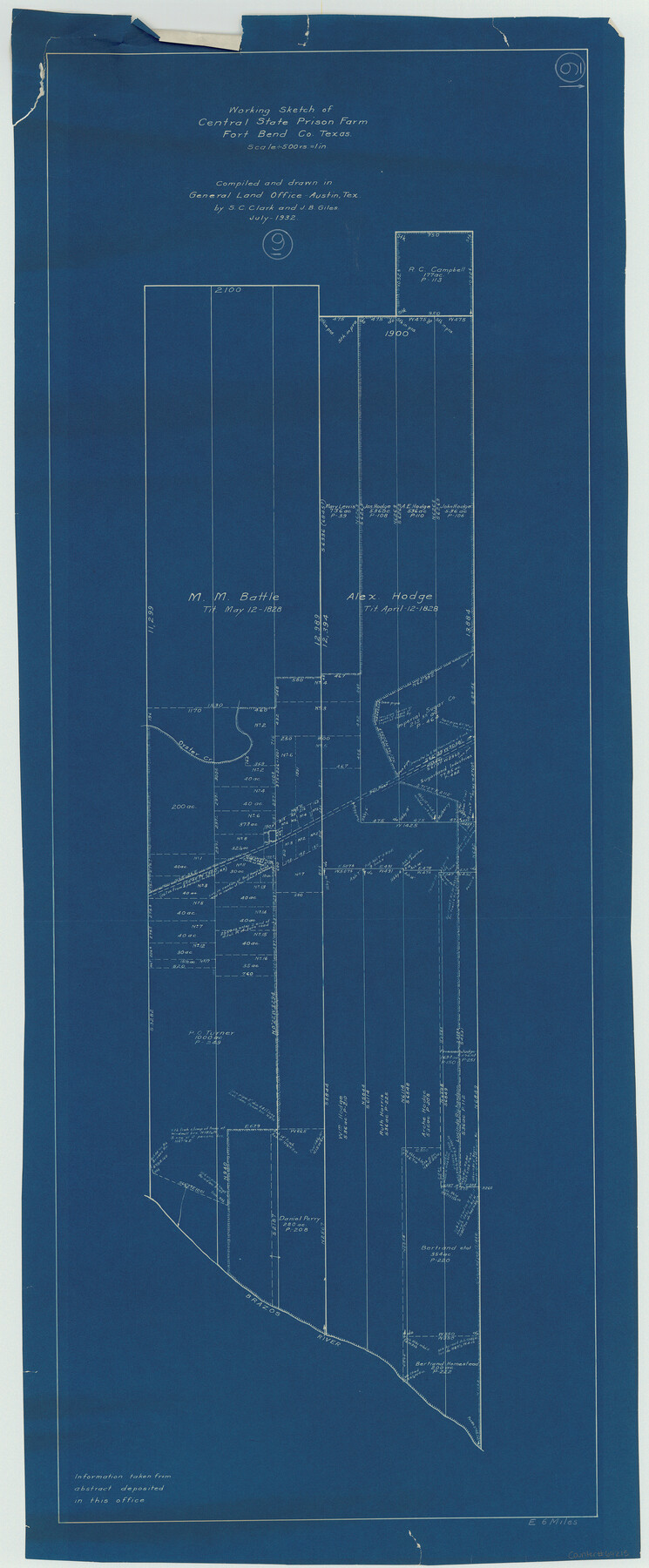 69215, Fort Bend County Working Sketch 9, General Map Collection