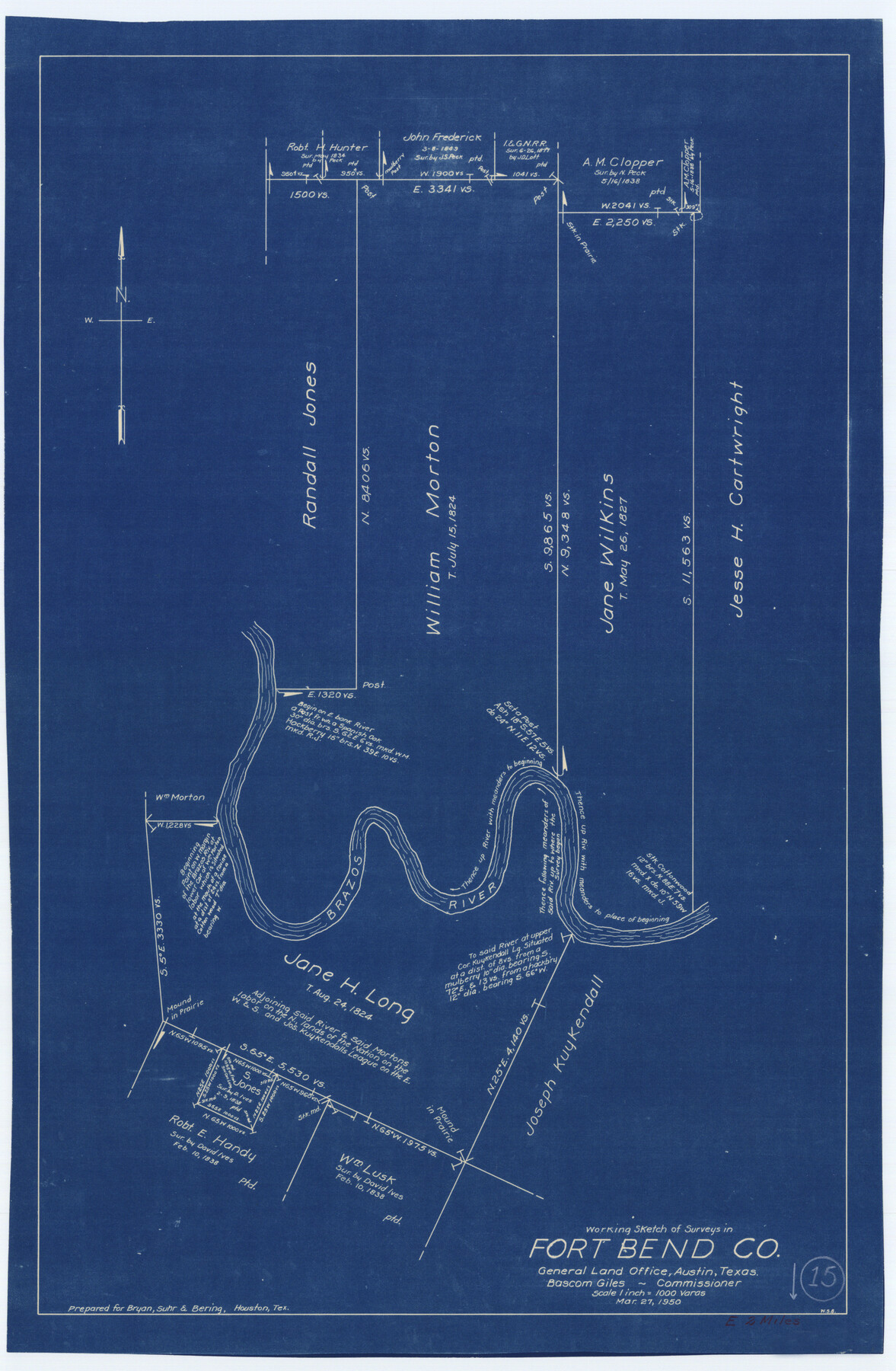 69221, Fort Bend County Working Sketch 15, General Map Collection