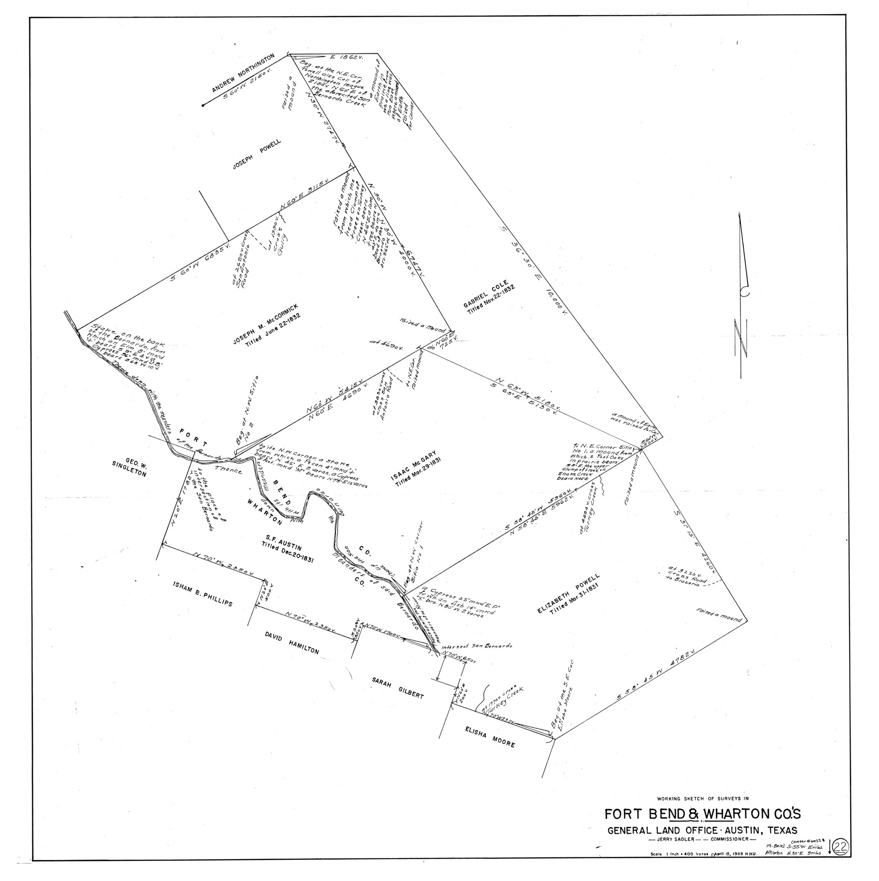 69228, Fort Bend County Working Sketch 22, General Map Collection