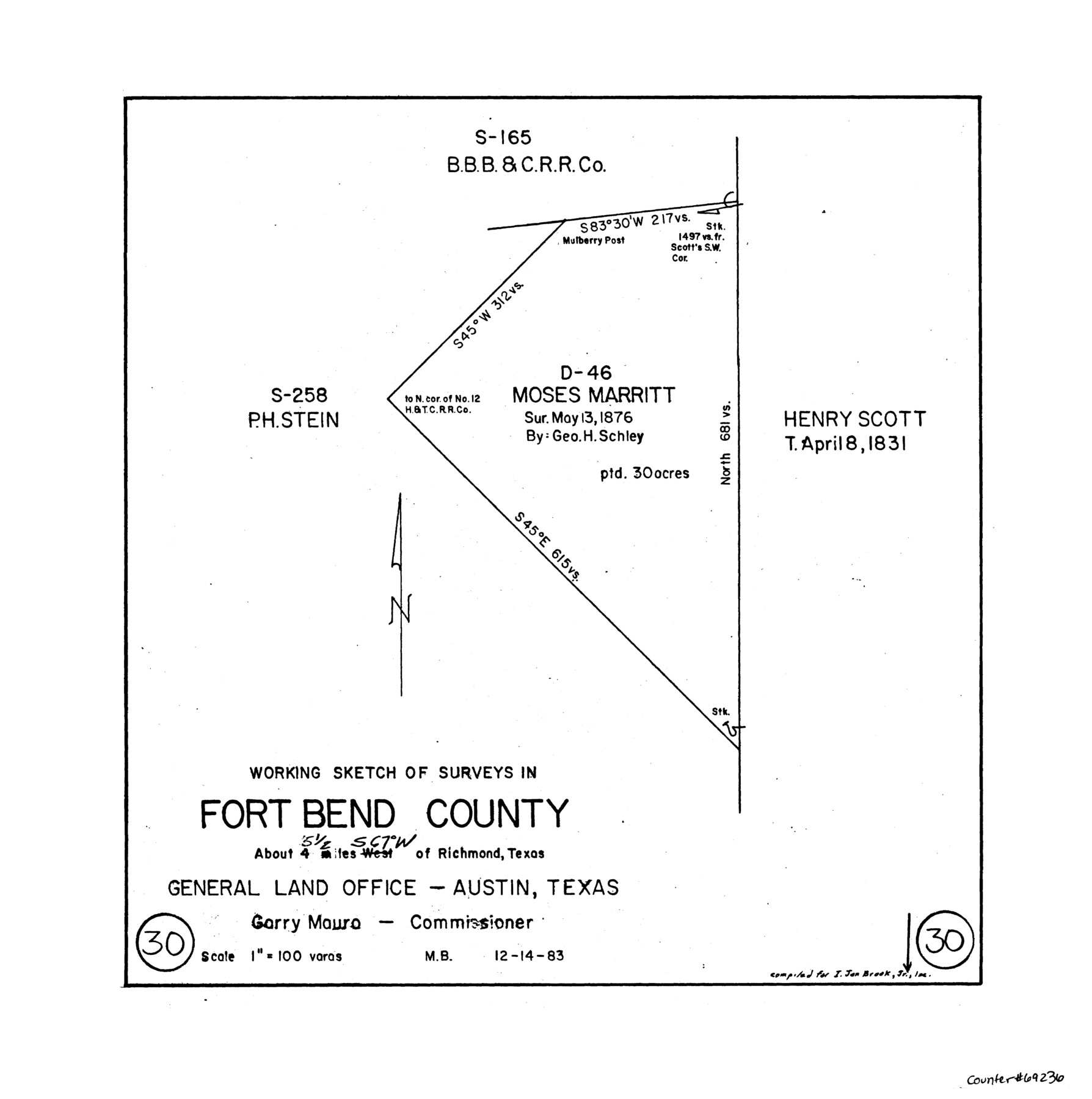 69236, Fort Bend County Working Sketch 30, General Map Collection