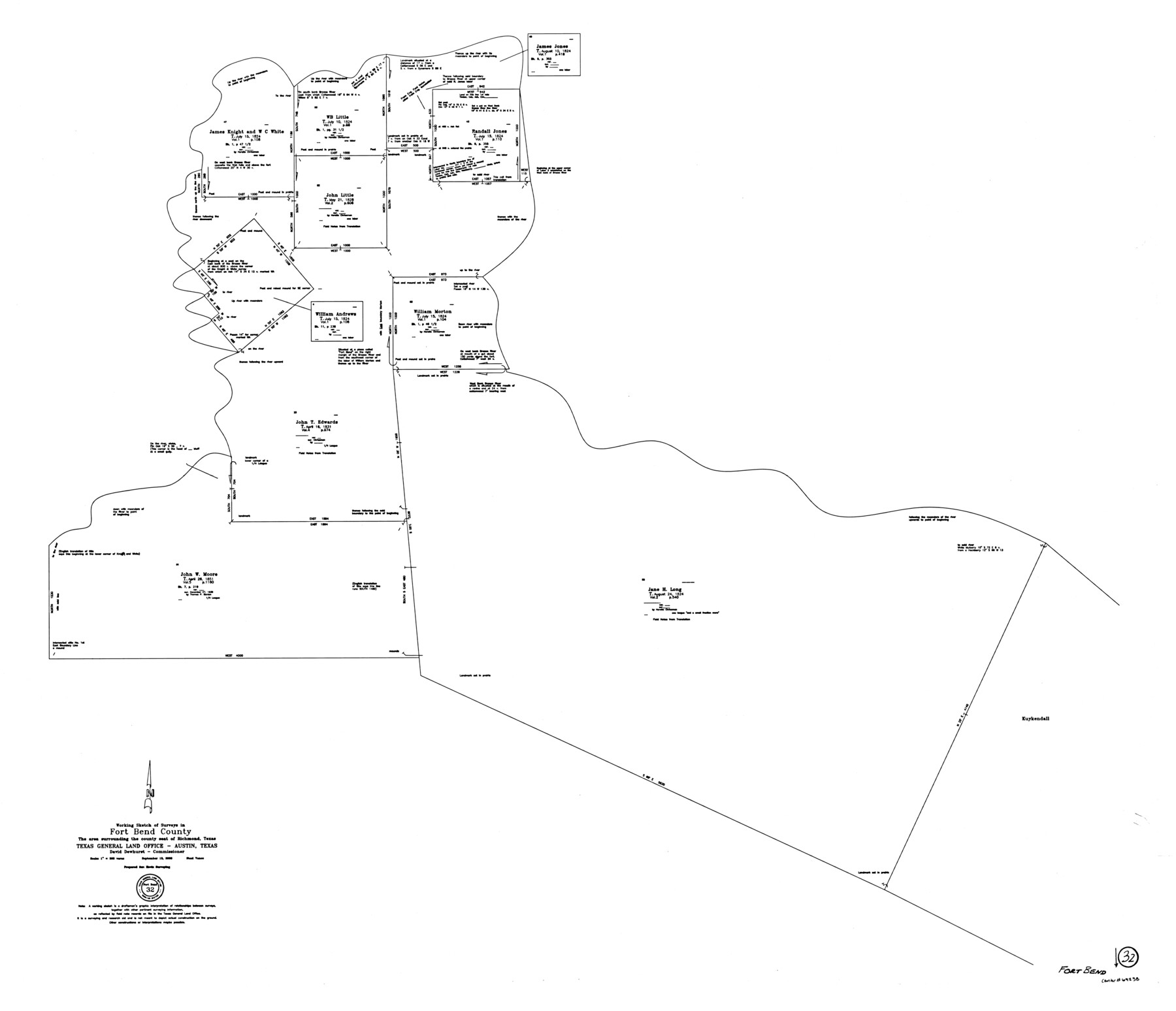 69238, Fort Bend County Working Sketch 32, General Map Collection