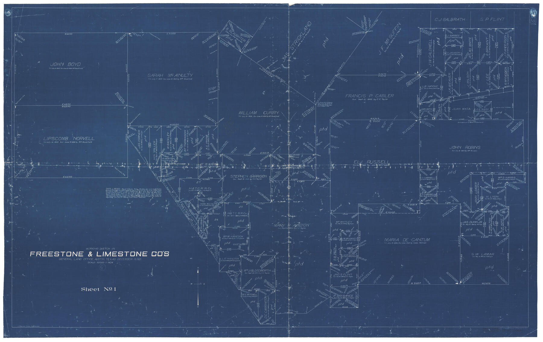 69248, Freestone County Working Sketch 6, General Map Collection