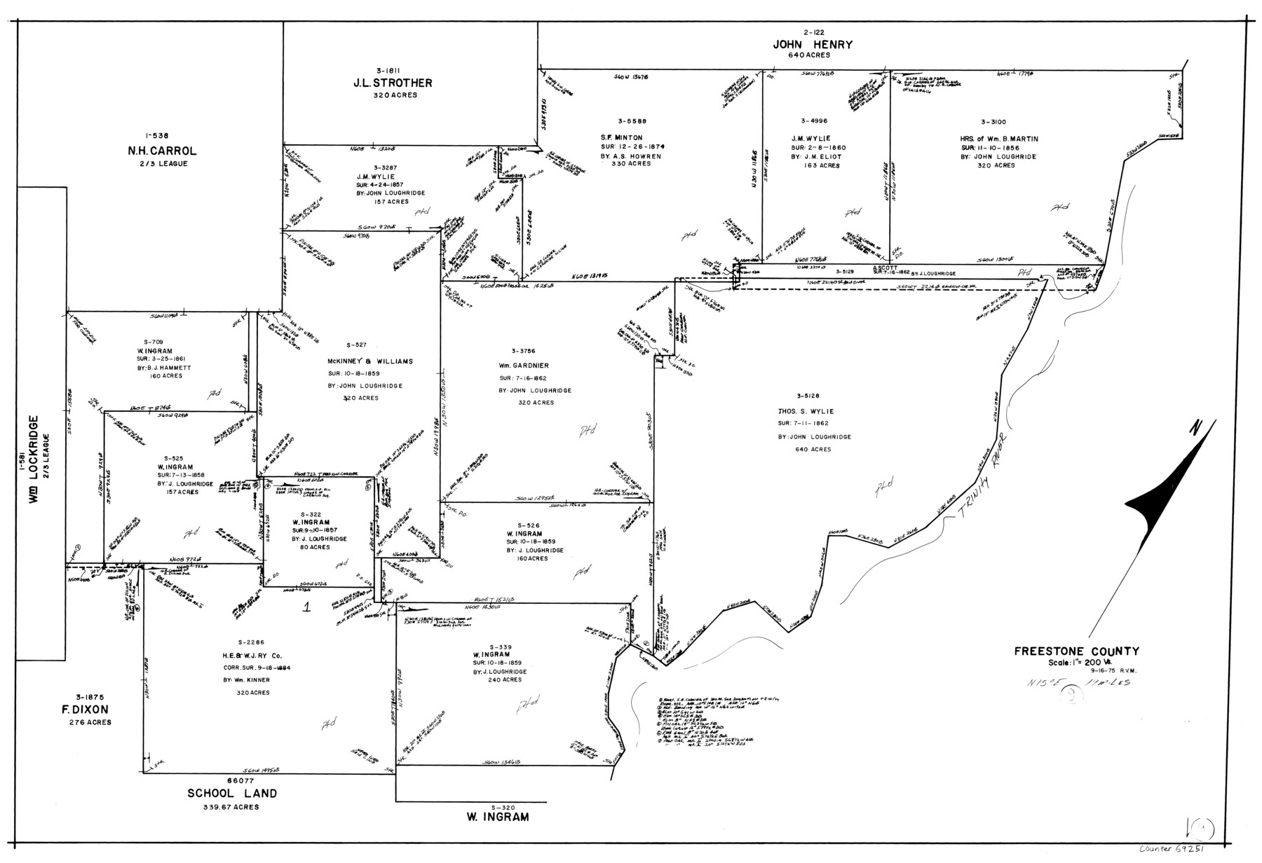 69251, Freestone County Working Sketch 9, General Map Collection