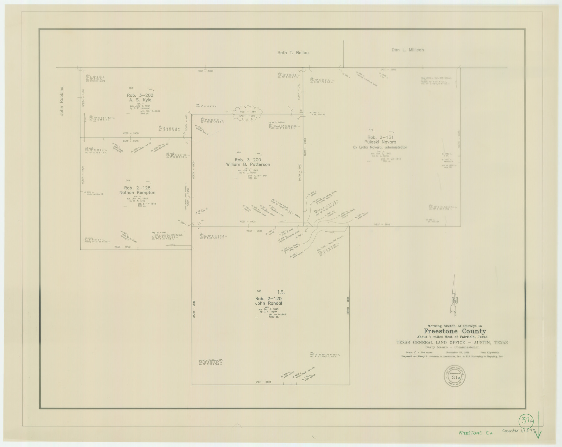 69273, Freestone County Working Sketch 31a, General Map Collection