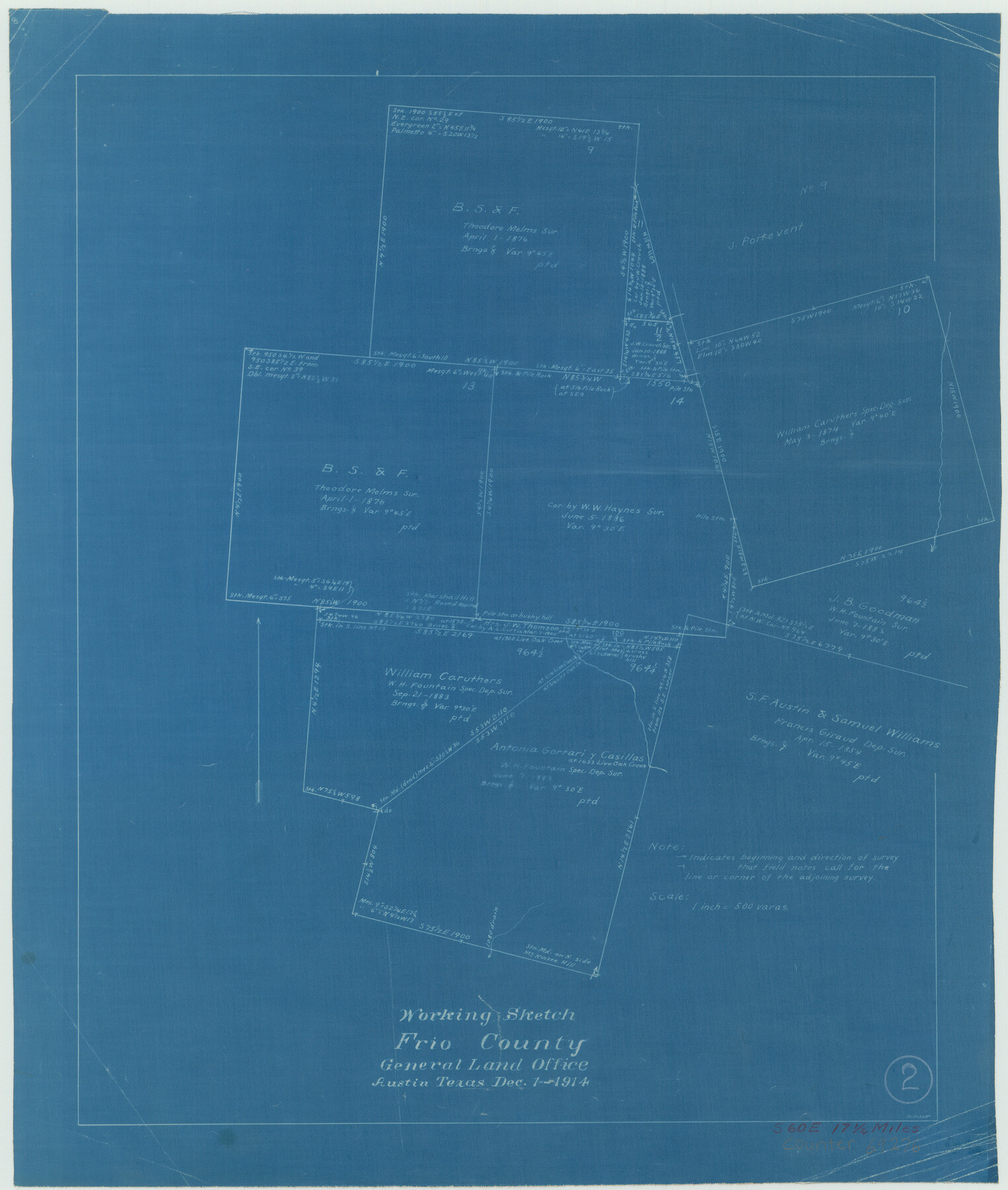 69276, Frio County Working Sketch 2, General Map Collection
