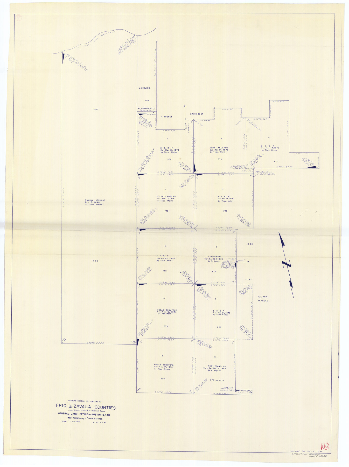 69290, Frio County Working Sketch 16, General Map Collection