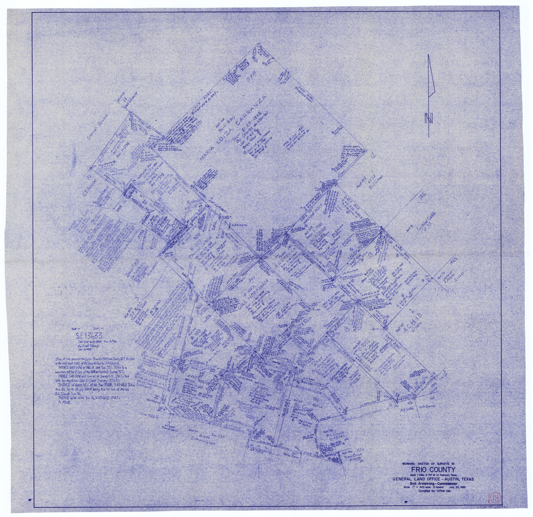 69292, Frio County Working Sketch 18, General Map Collection