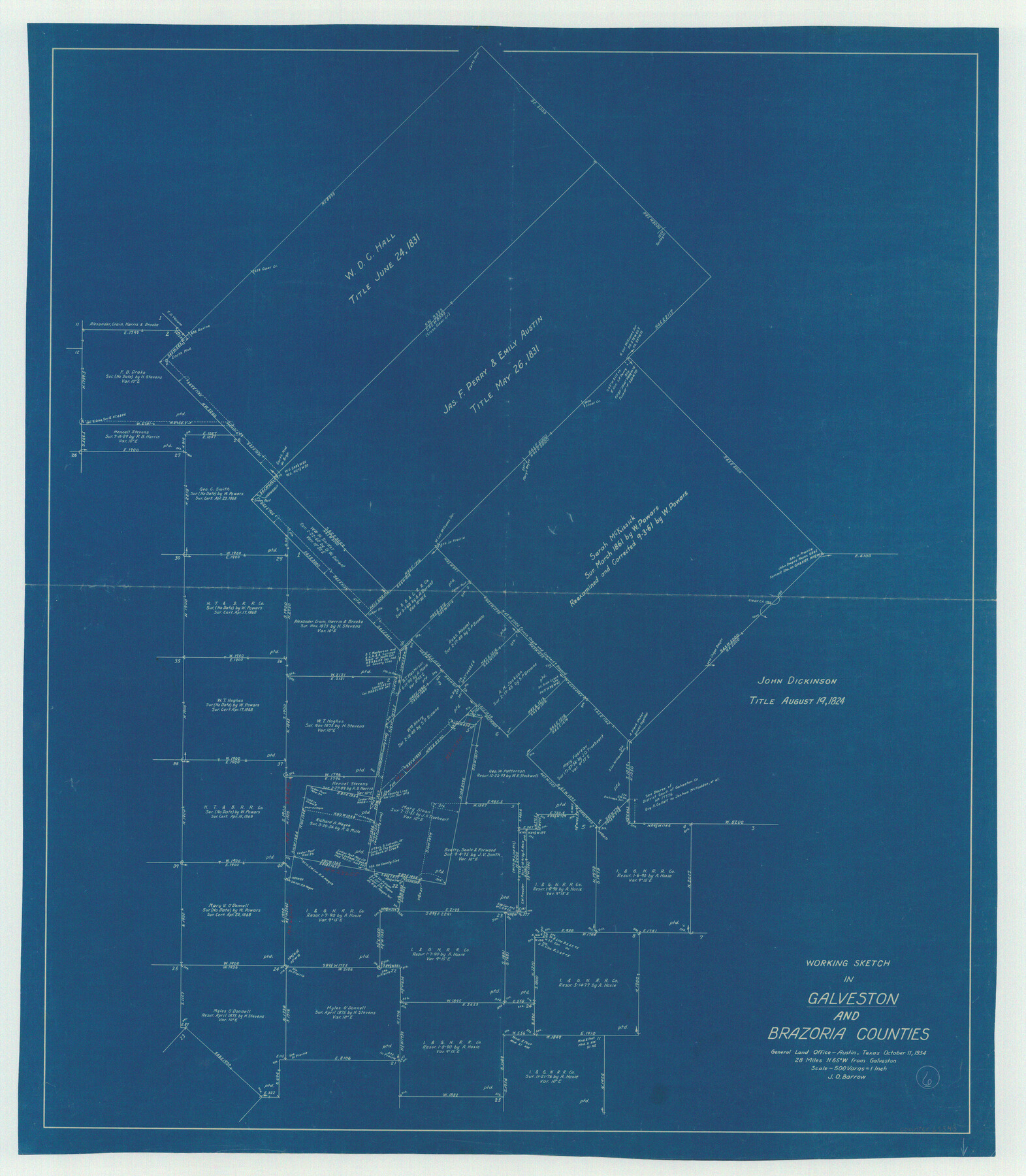 69343, Galveston County Working Sketch 6, General Map Collection