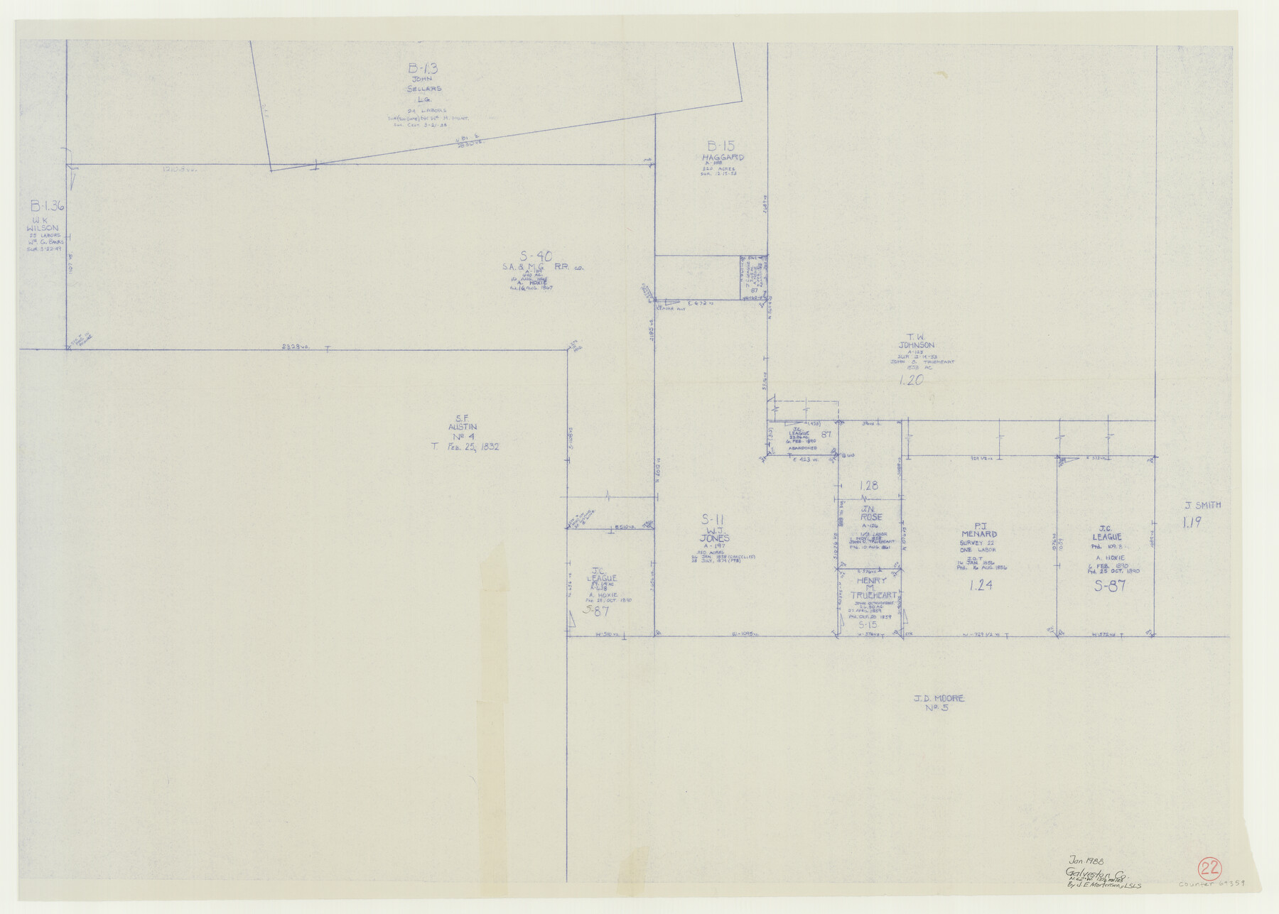 69359, Galveston County Working Sketch 22, General Map Collection