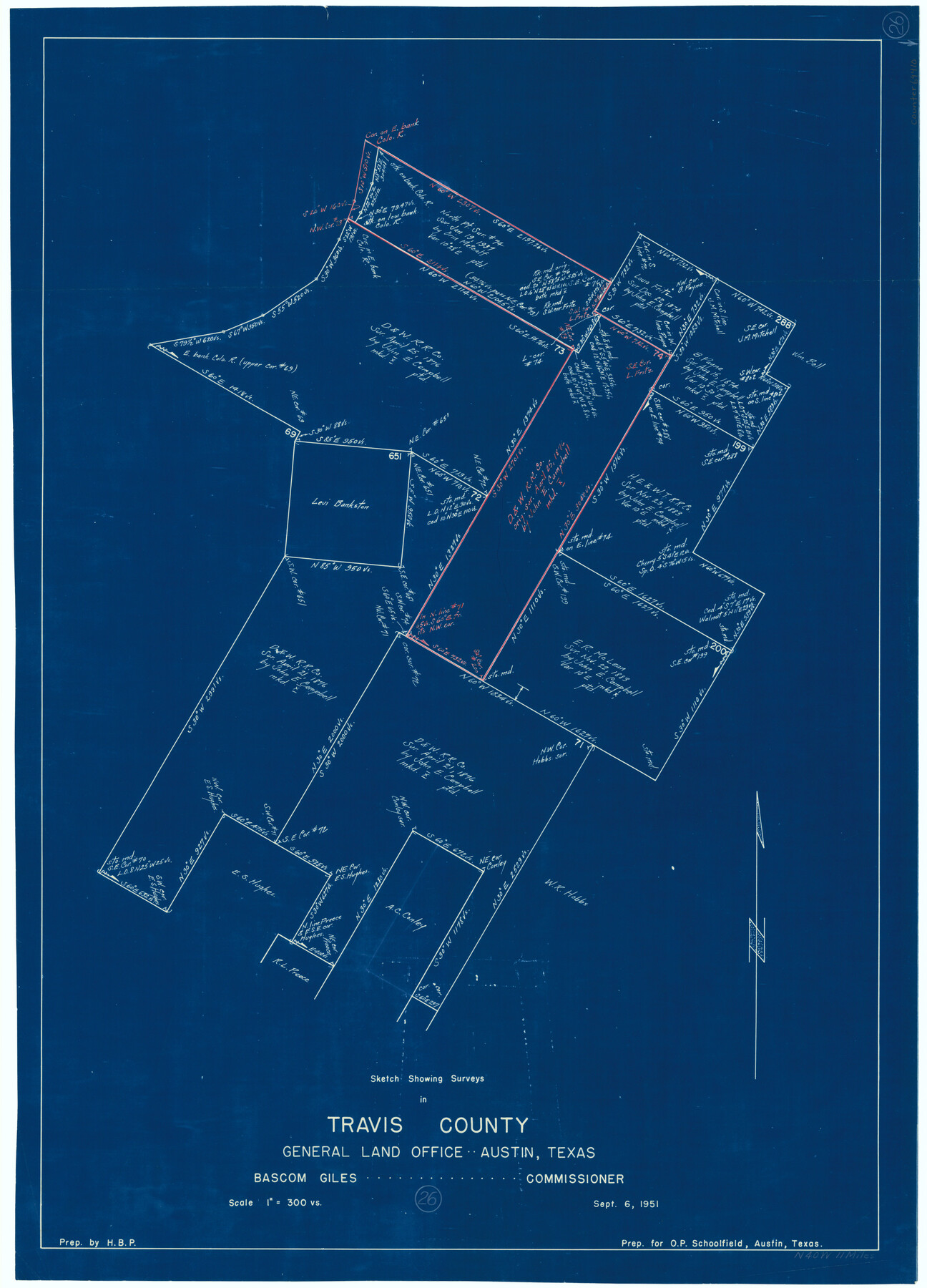 69410, Travis County Working Sketch 26, General Map Collection