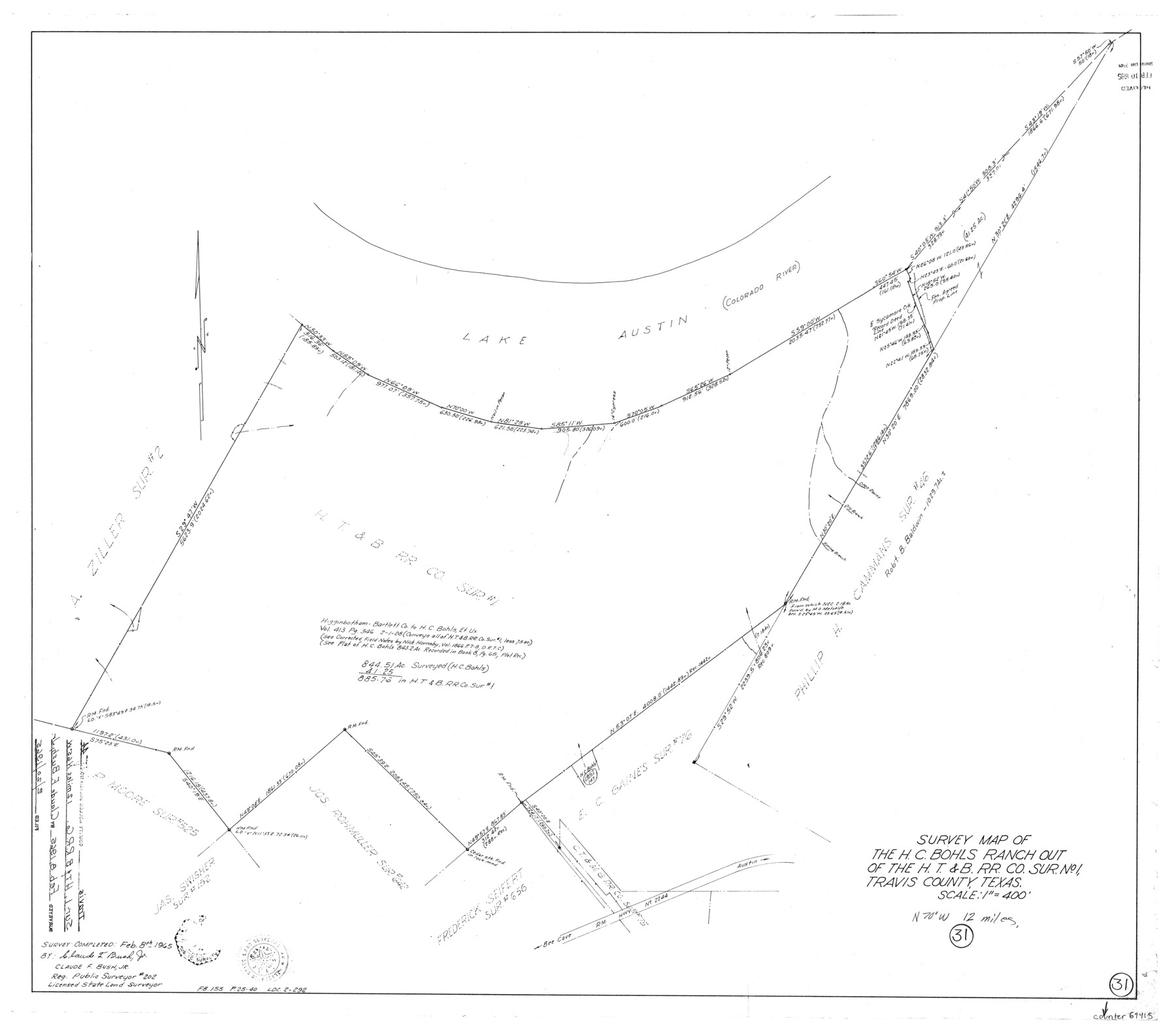 69415, Travis County Working Sketch 31, General Map Collection