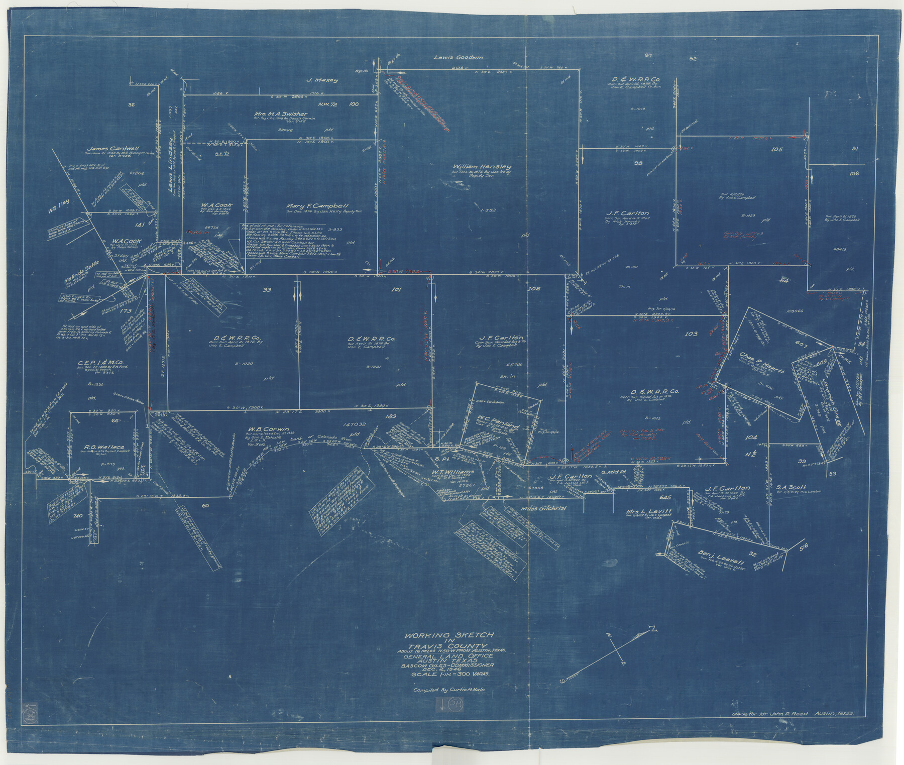 69442, Travis County Working Sketch 58, General Map Collection