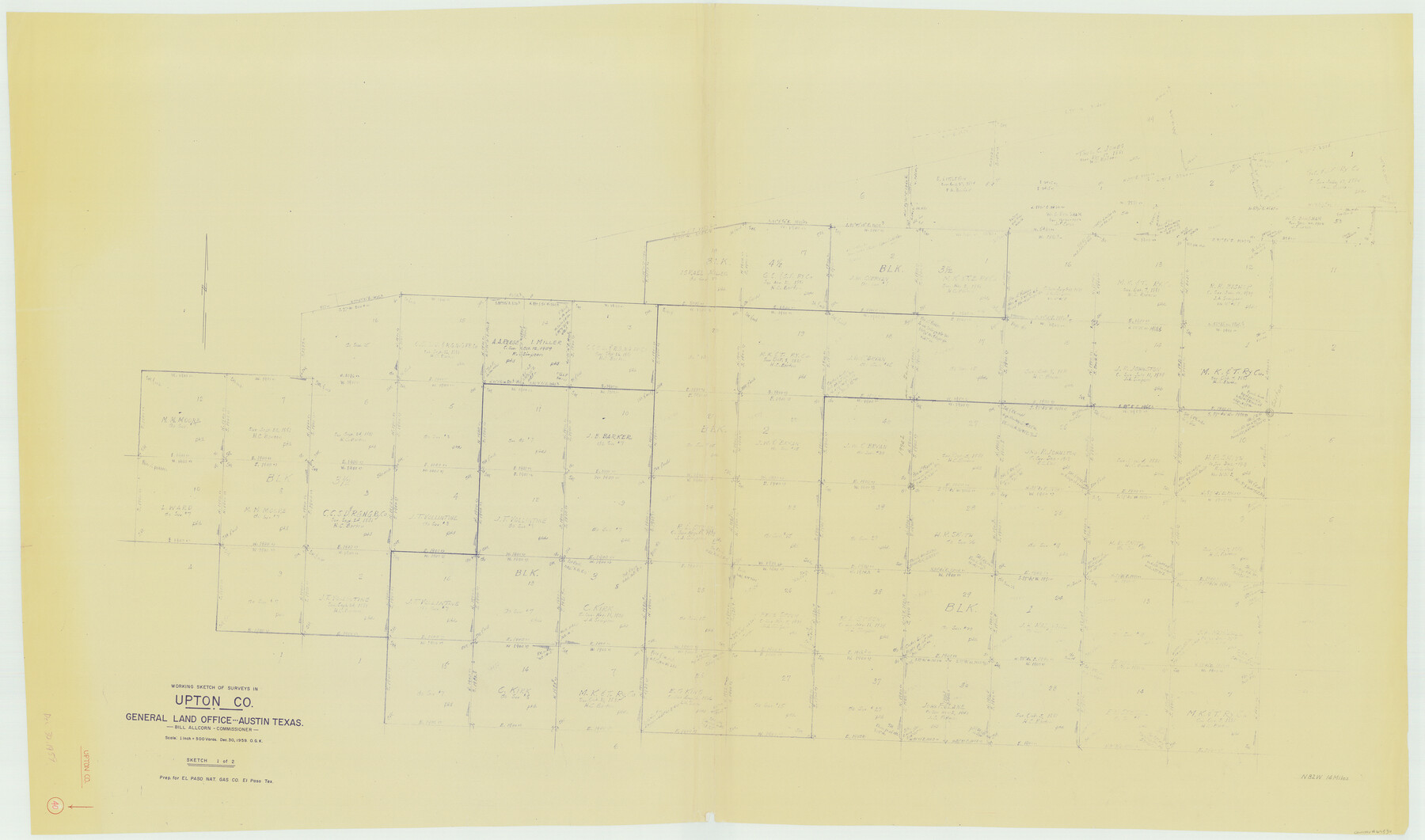 69536, Upton County Working Sketch 40, General Map Collection