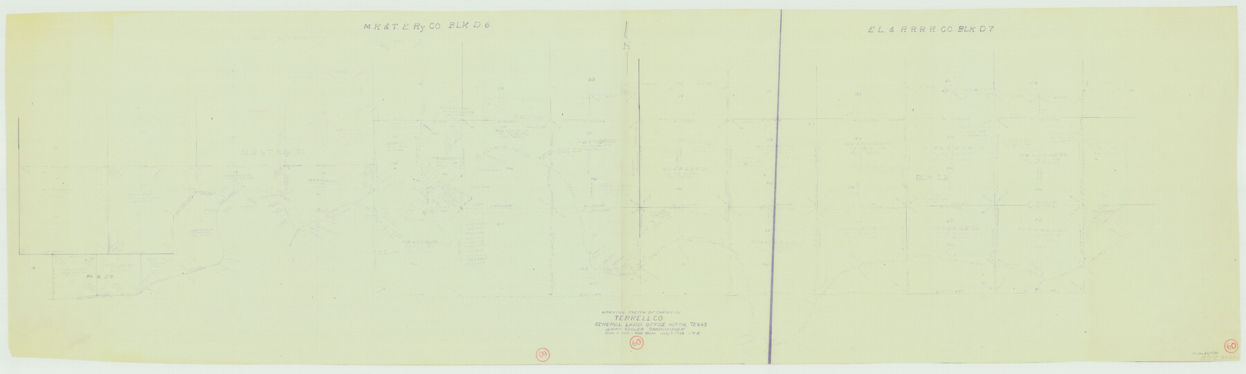 69581, Terrell County Working Sketch 60, General Map Collection