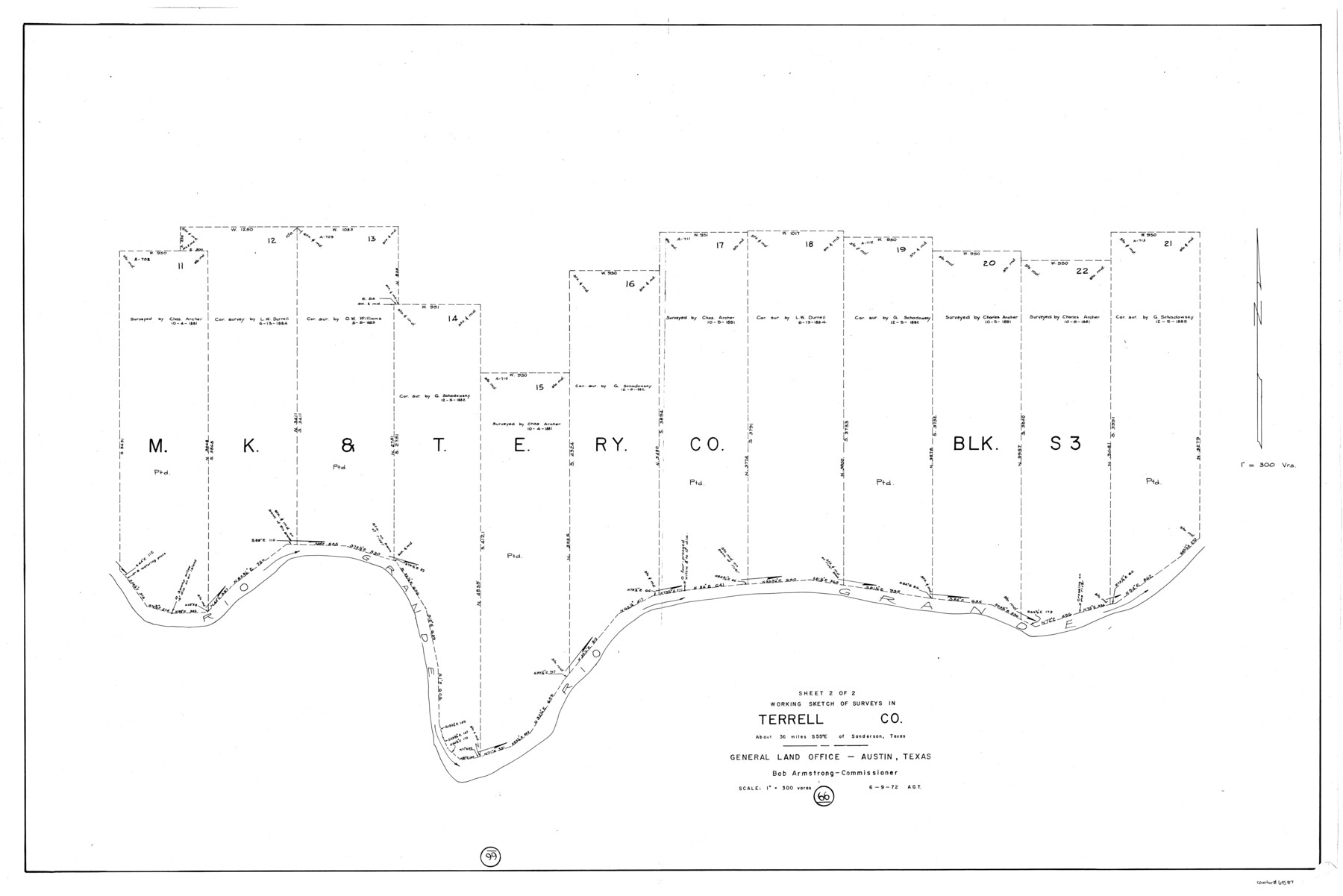 69587, Terrell County Working Sketch 66, General Map Collection