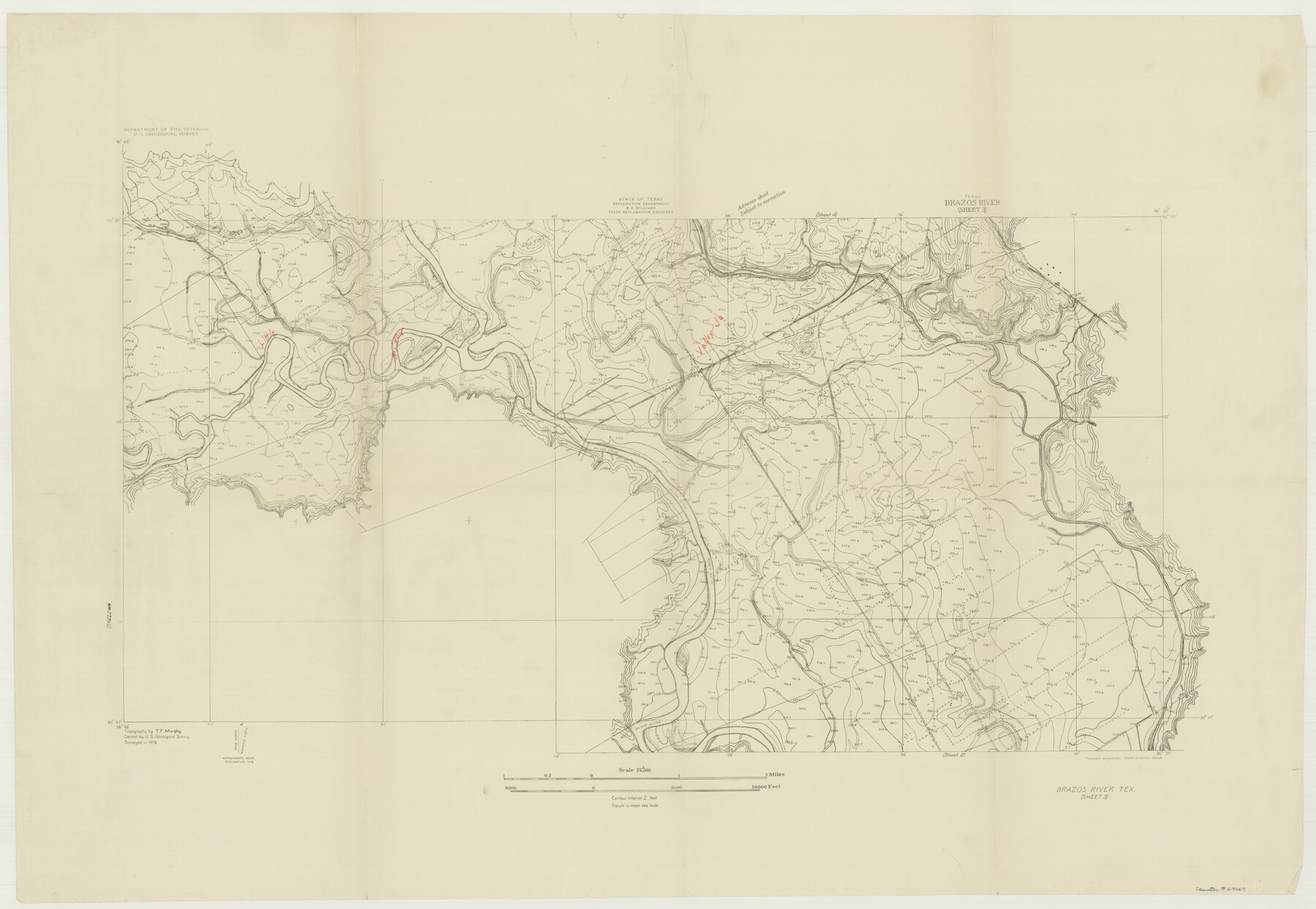 69667, Brazos River, Brazos River Sheet 3, General Map Collection