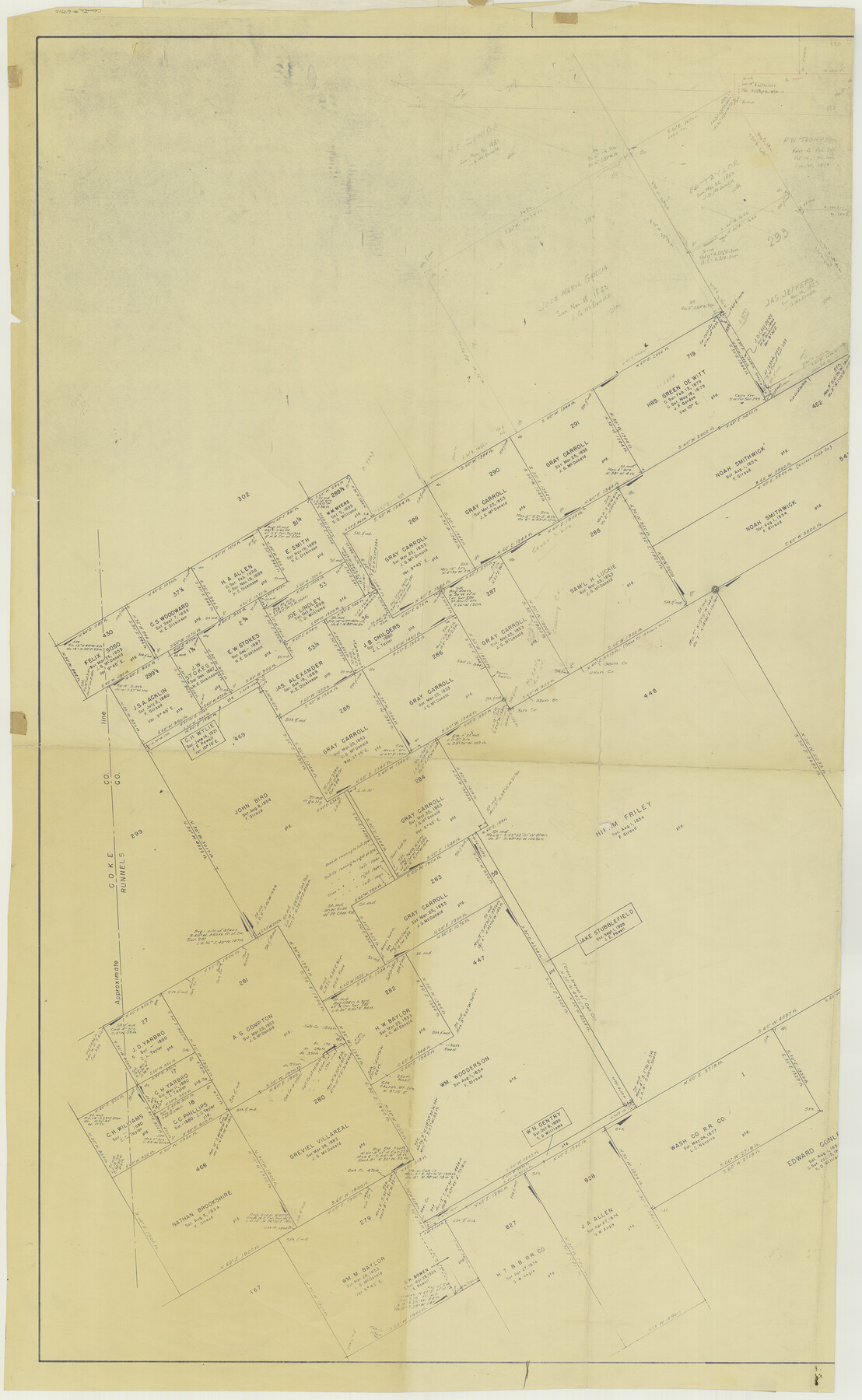 69712, Runnels County Working Sketch 9, General Map Collection