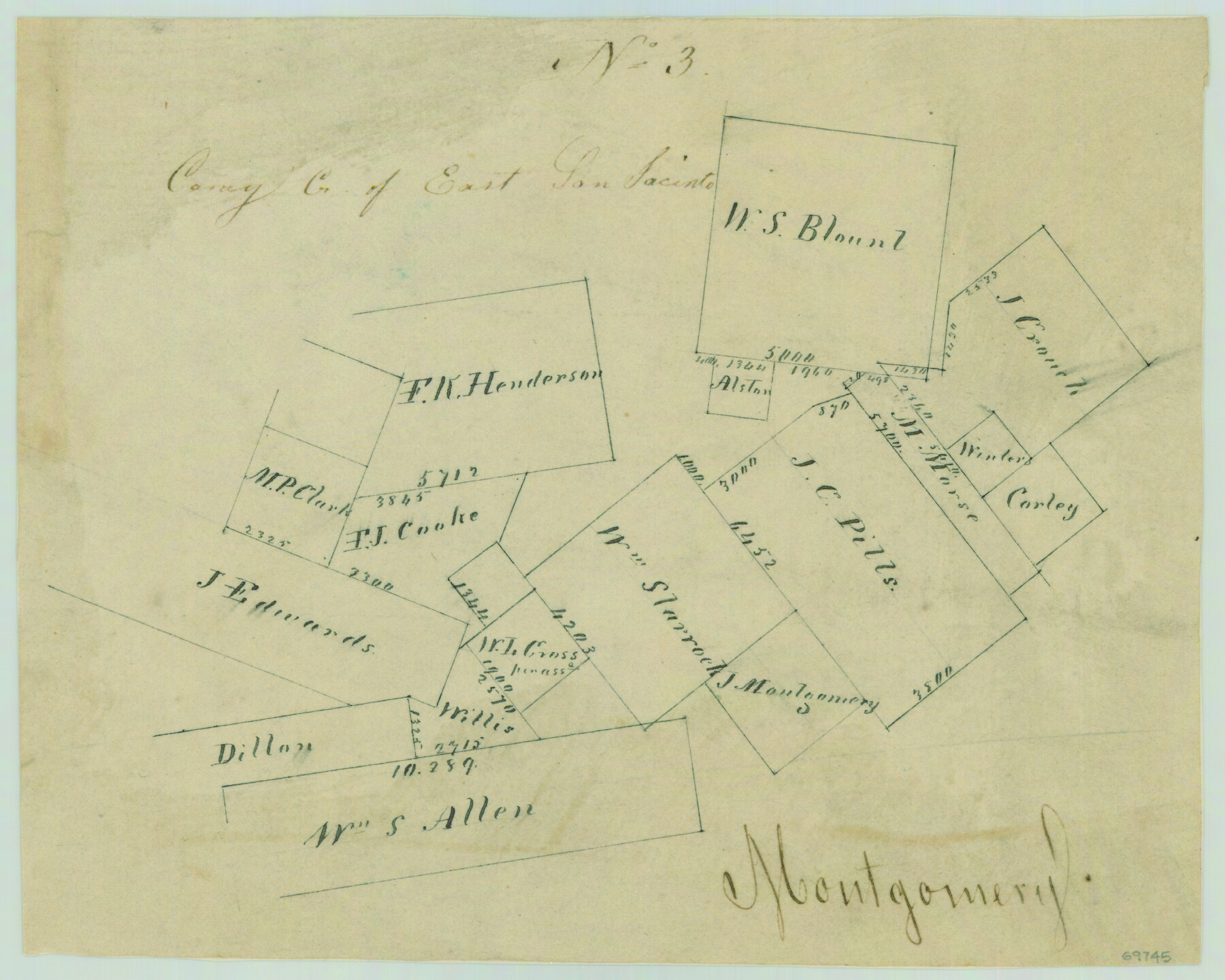 69745, Caney Cr. of East San Jacinto, General Map Collection