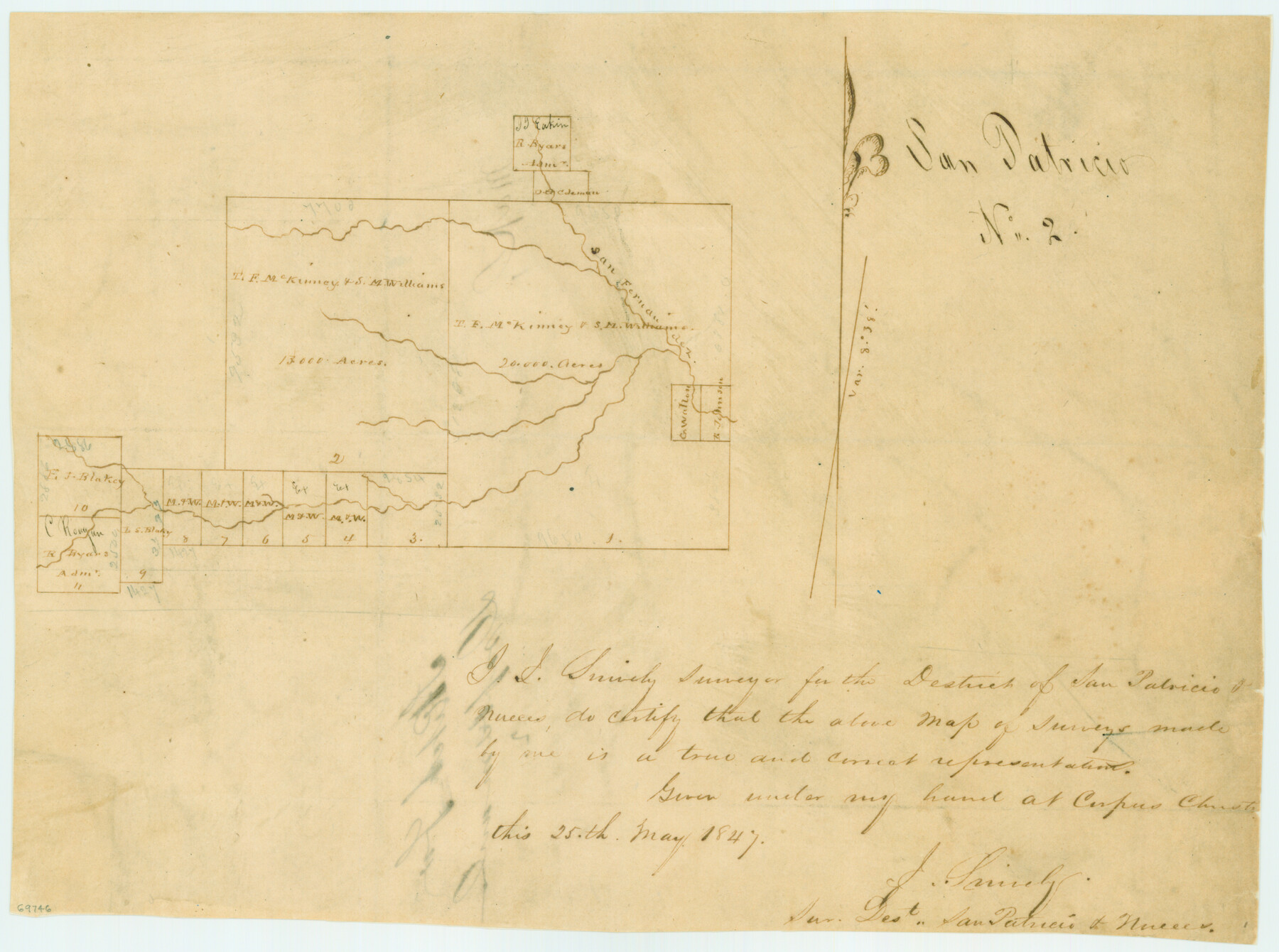 69746, [San Patricio No. 2], General Map Collection