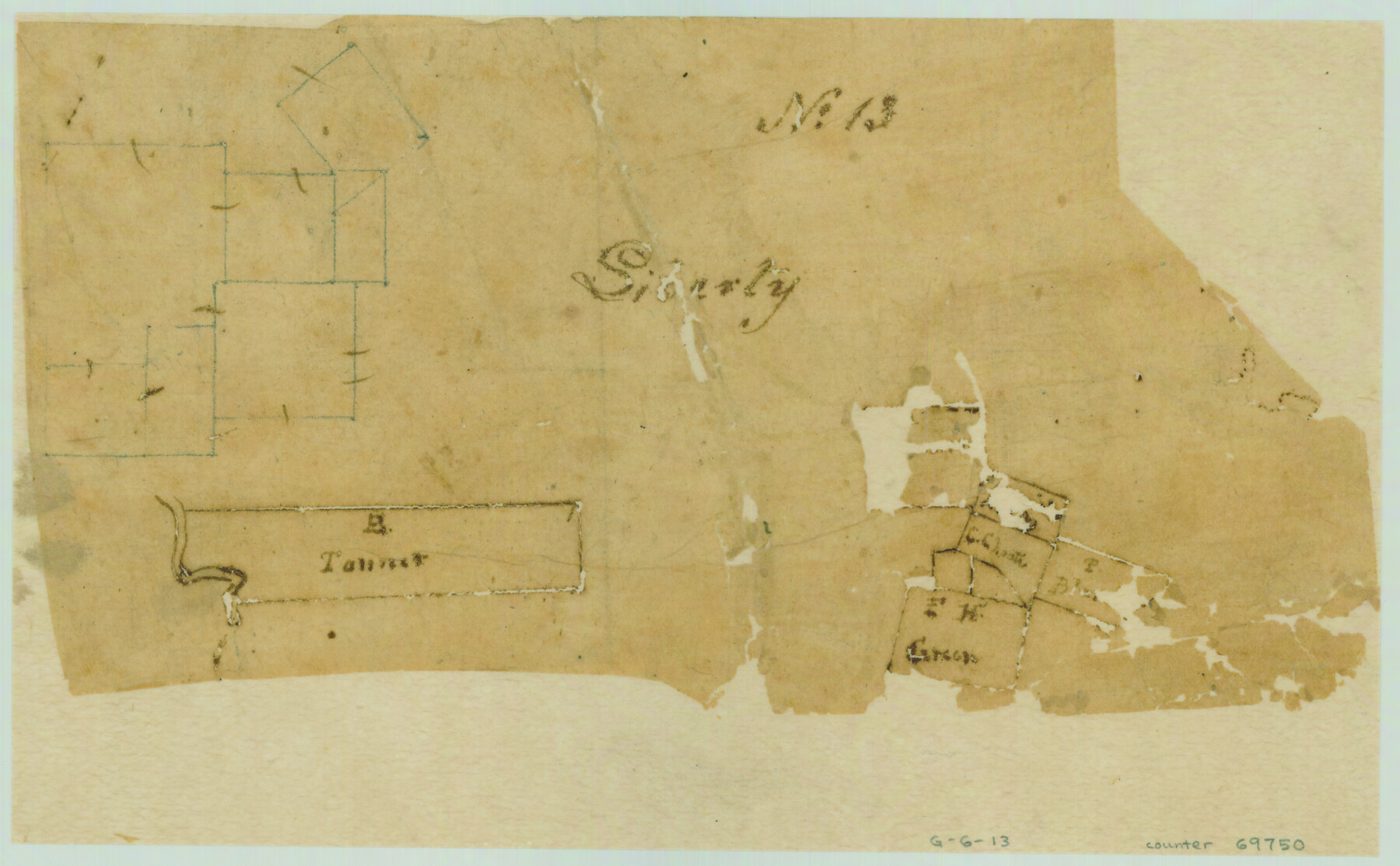 69750, [Surveys in Liberty County], General Map Collection