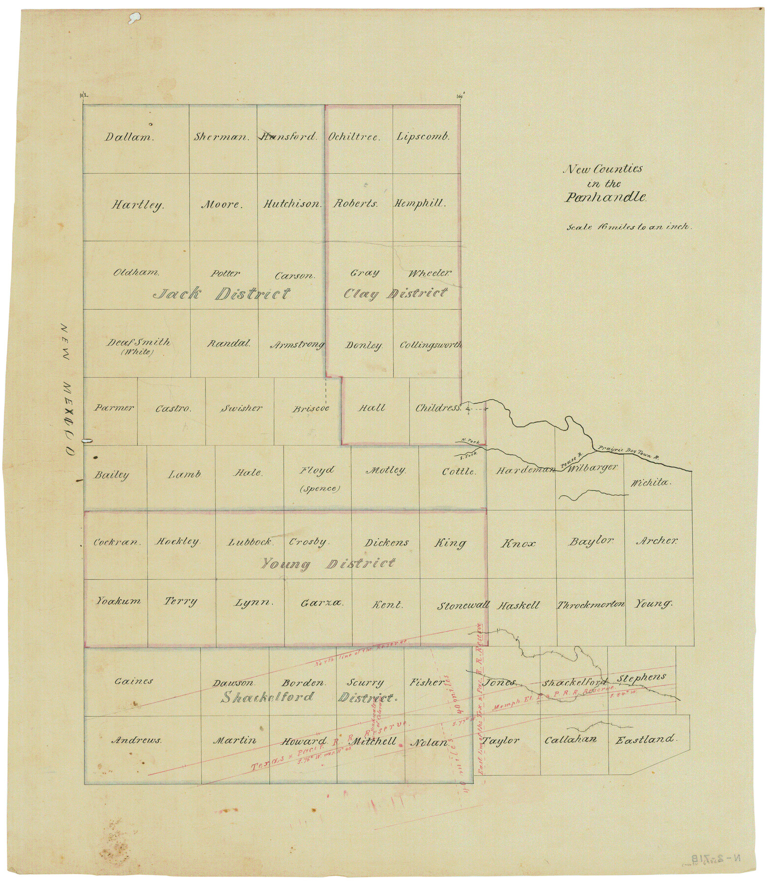 69765, New Counties in the Panhandle, General Map Collection
