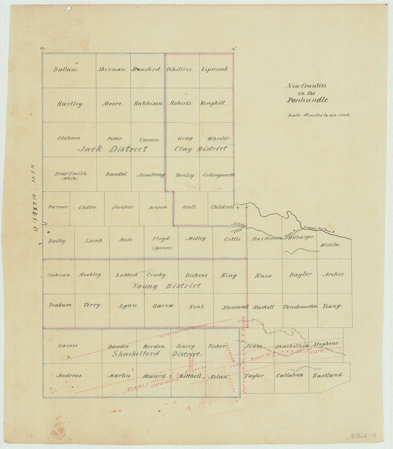 panhandle county map