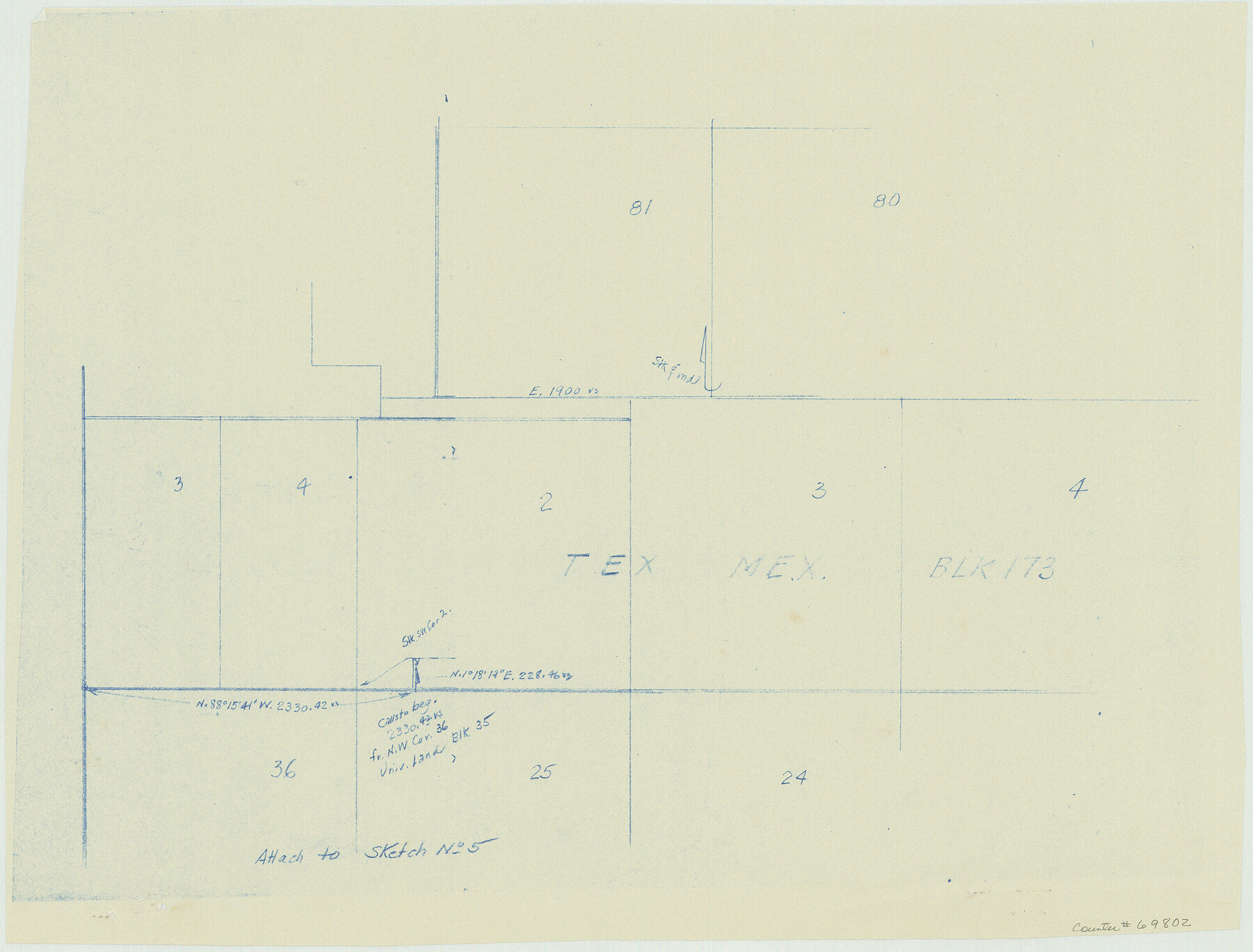 69802, Terrell County Working Sketch 53, General Map Collection