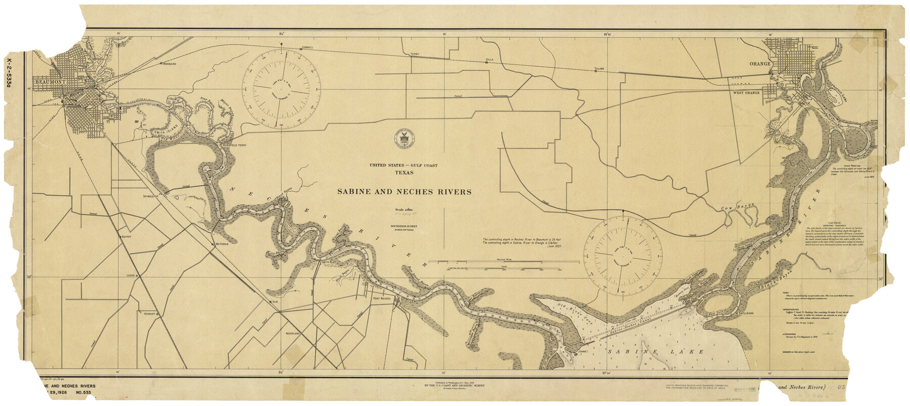 69816, Sabine and Neches Rivers, General Map Collection
