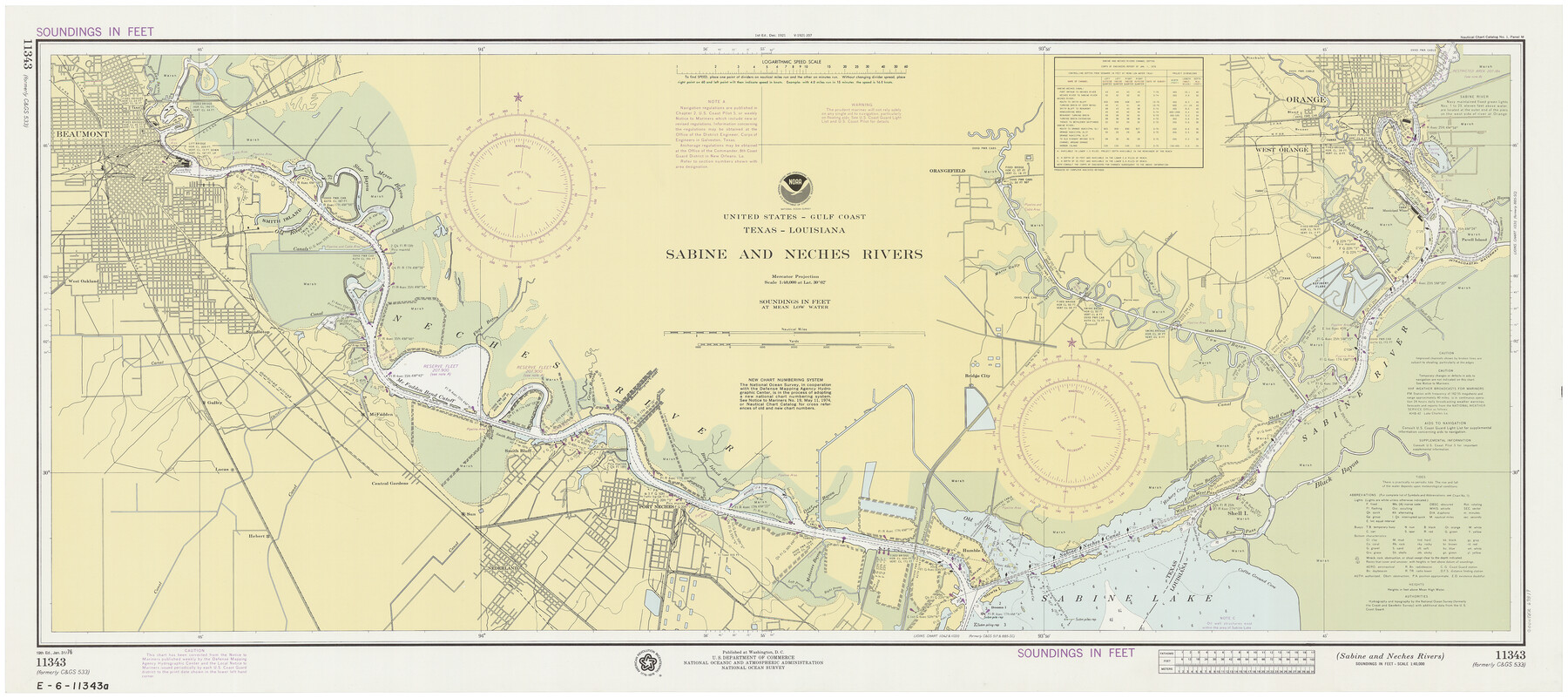 69819, Sabine and Neches Rivers, General Map Collection