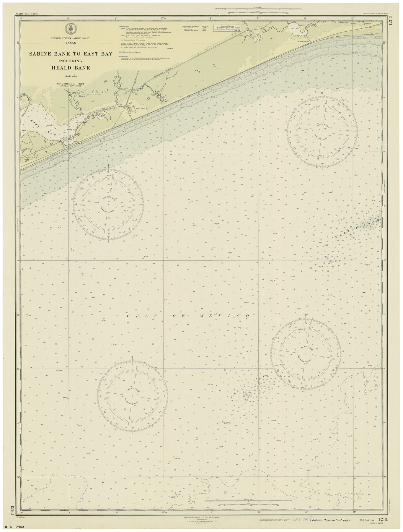 69845, Sabine Bank to East Bay including Heald Bank, General Map Collection
