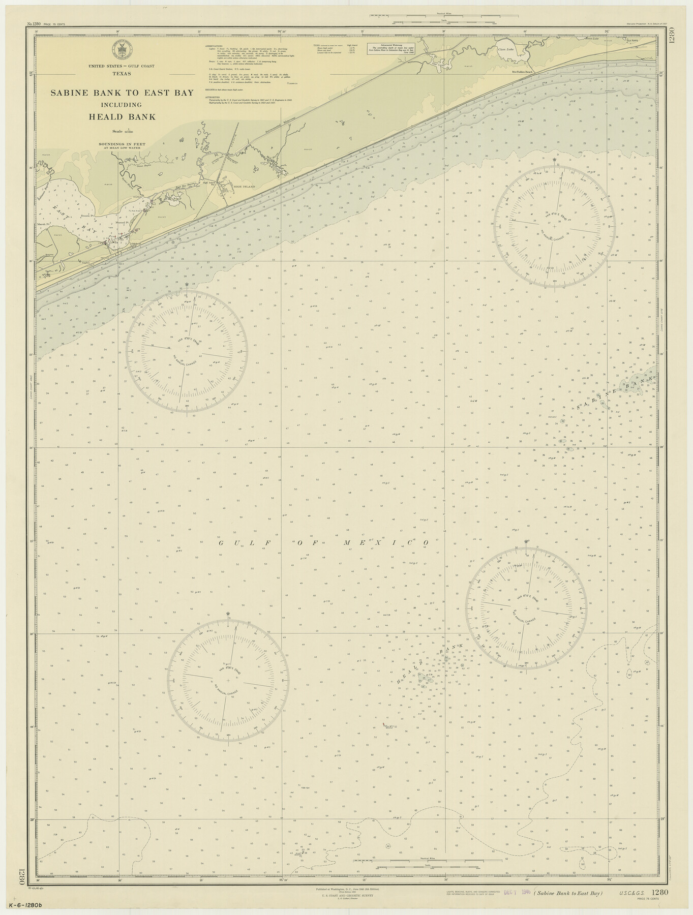 69845, Sabine Bank to East Bay including Heald Bank, General Map Collection