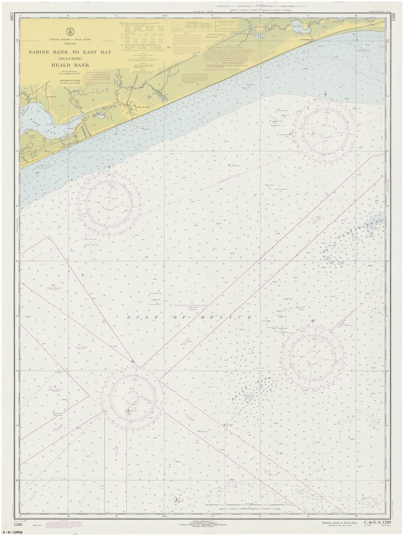 69849, Sabine Bank to East Bay including Heald Bank, General Map Collection