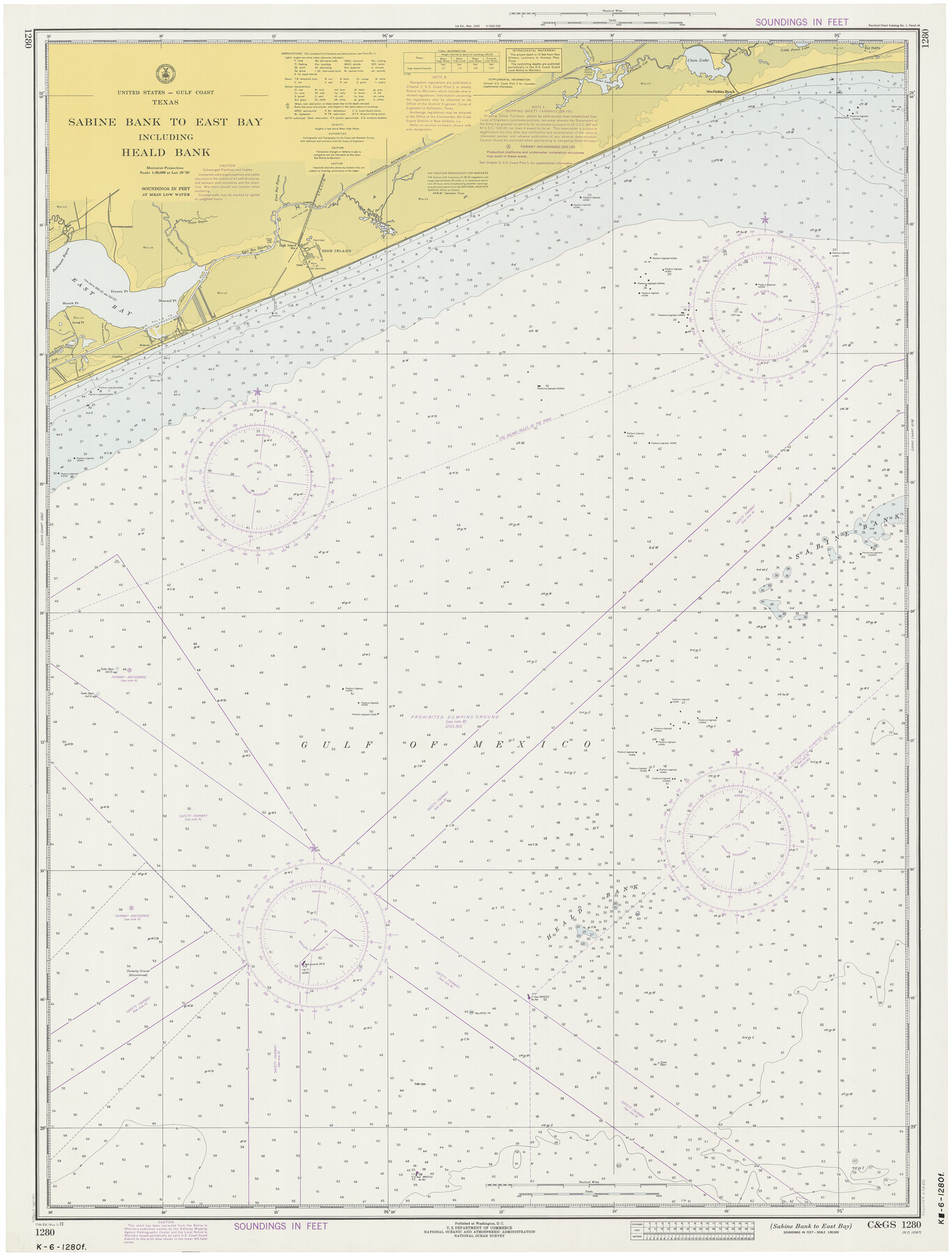 69850, Sabine Bank to East Bay including Heald Bank, General Map Collection